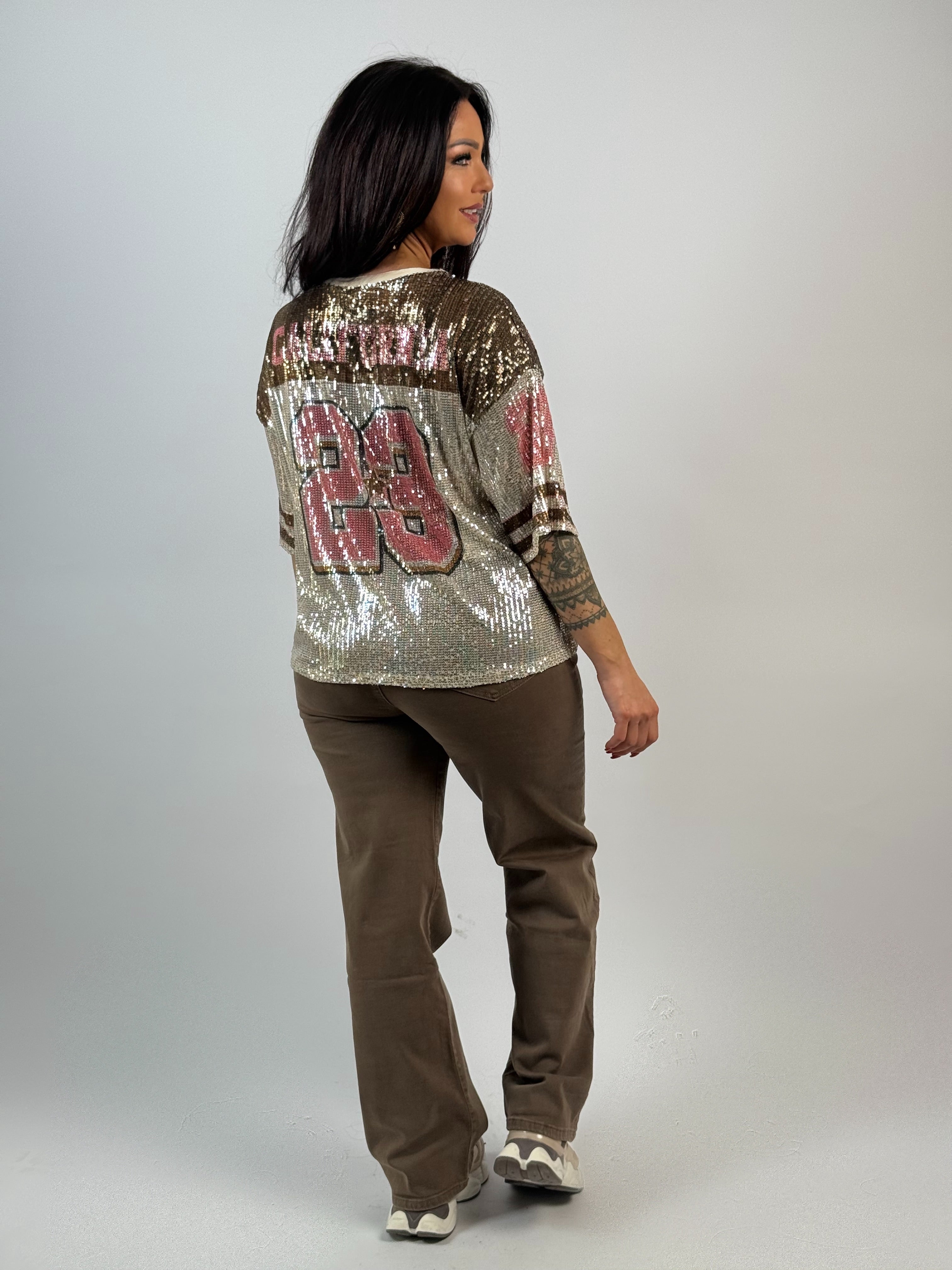Shirt Base Paillet Bruin
