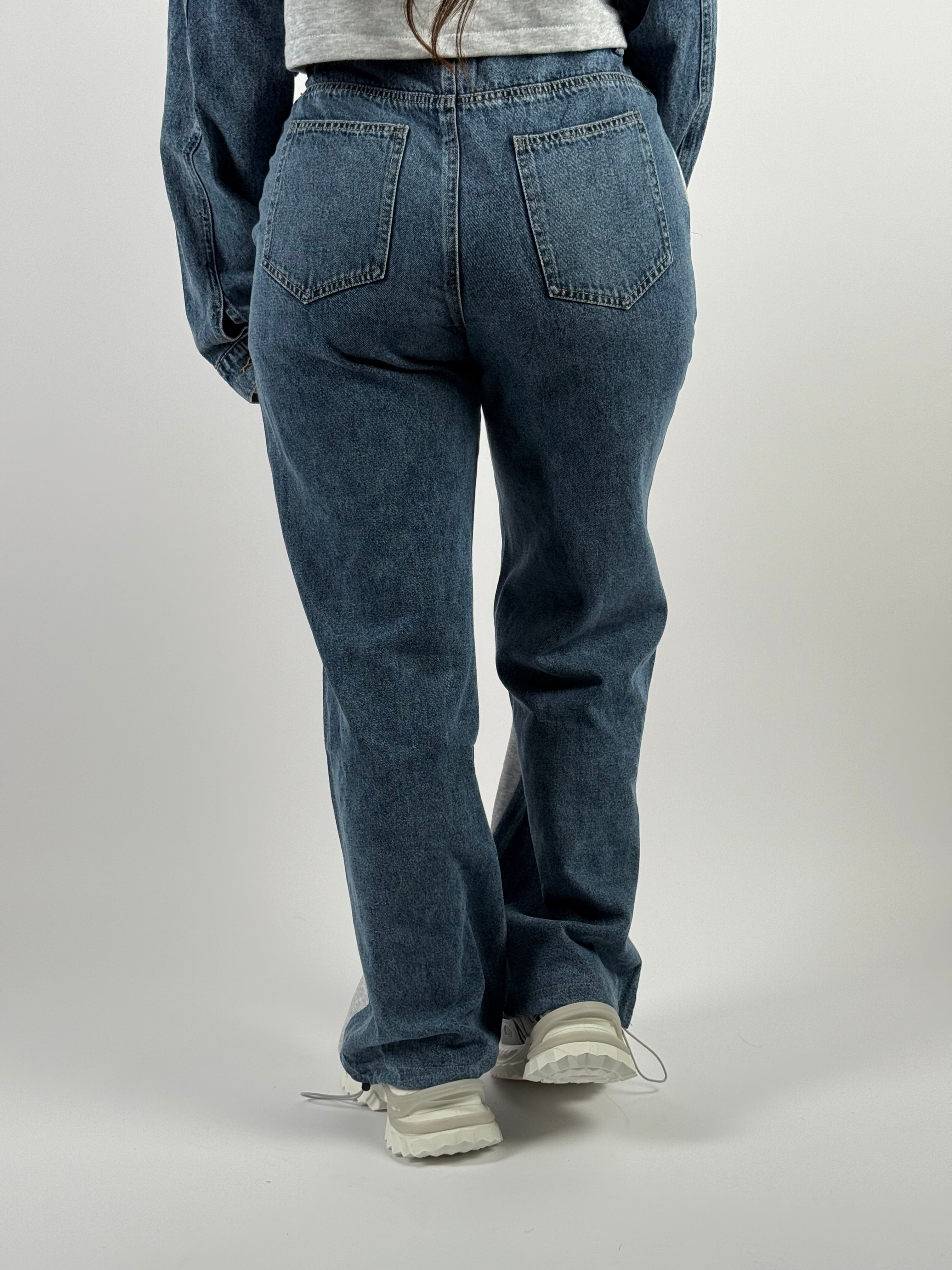 Jeans L 0051 Jogg Wide Leg Blauw