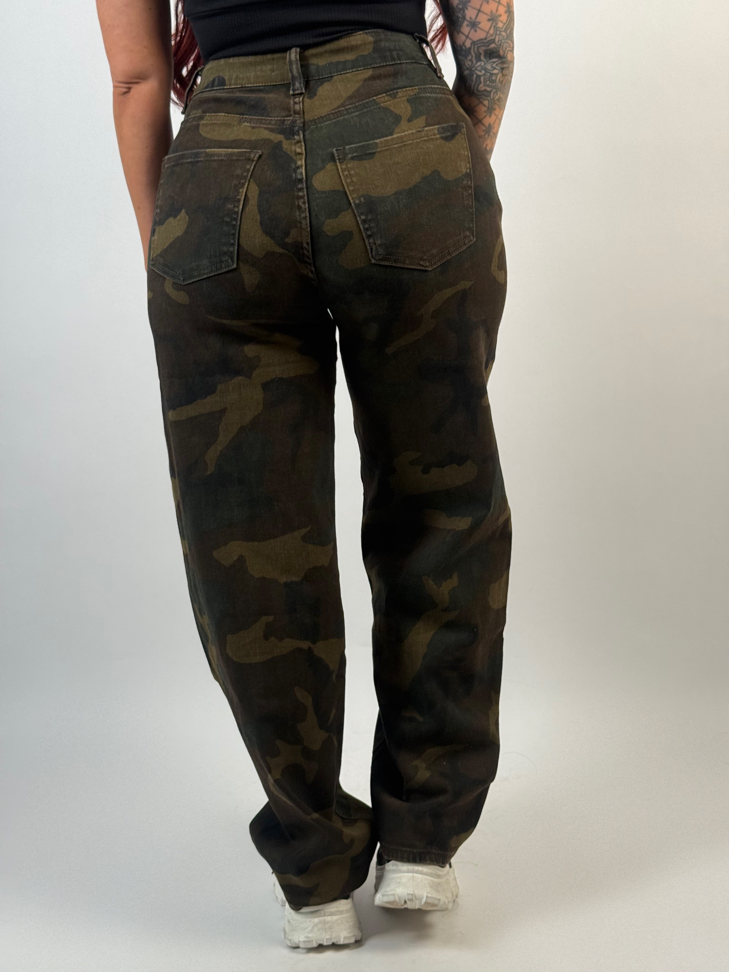 Jeans L 6065-1 Camou Groen