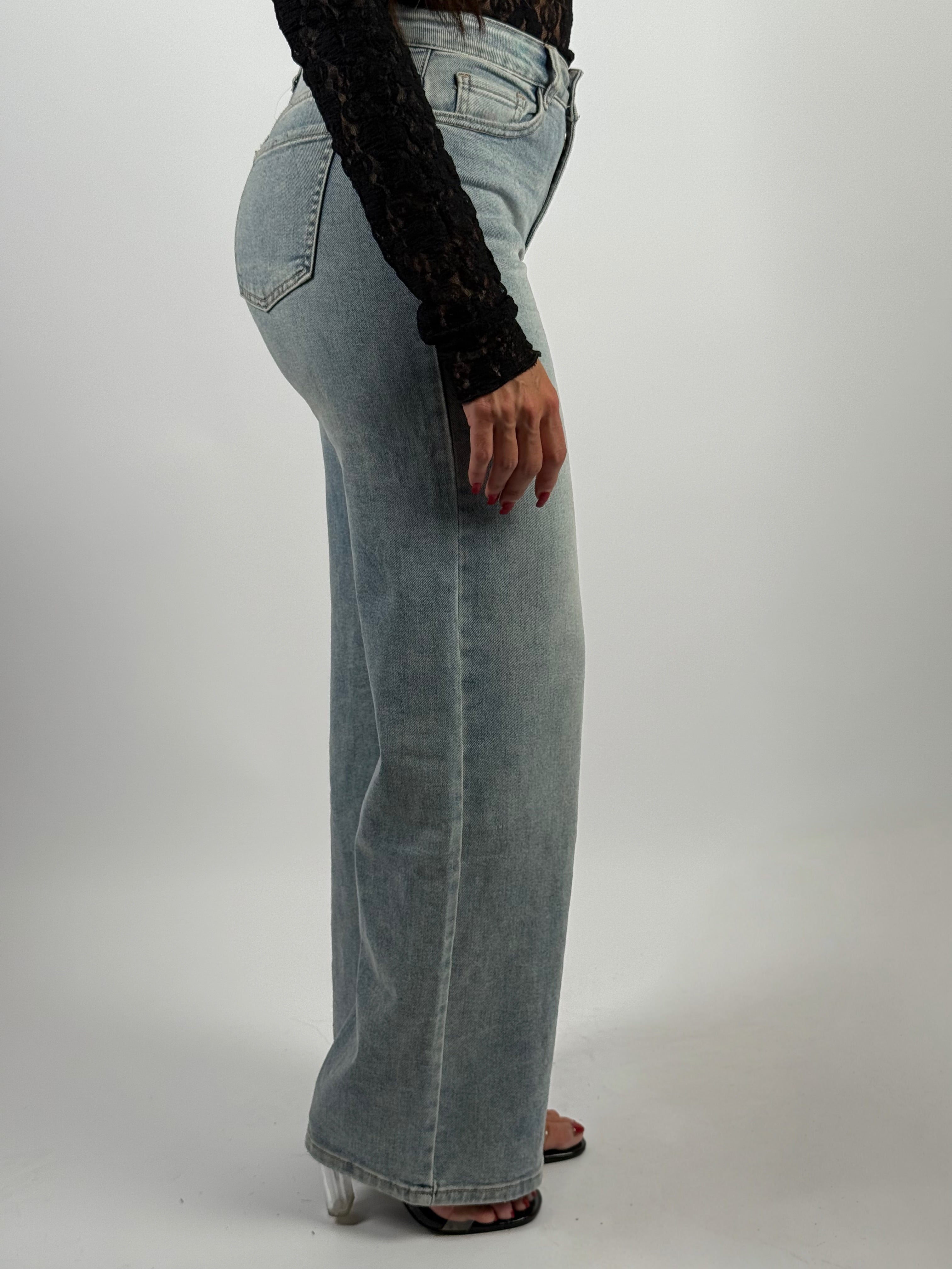Jeans L 265-41 Wide Leg Blauw