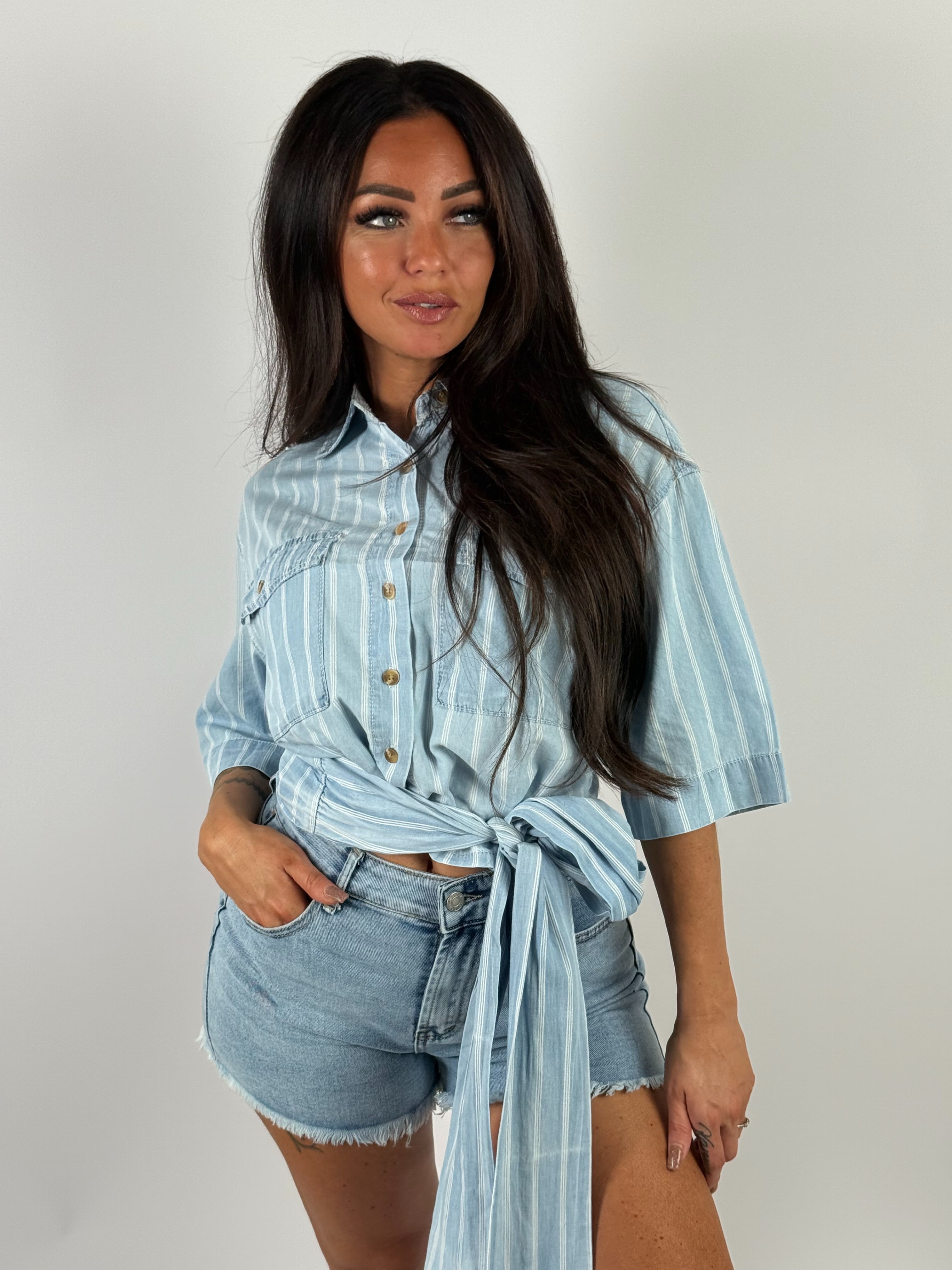 Blouse R 2976 Blauw