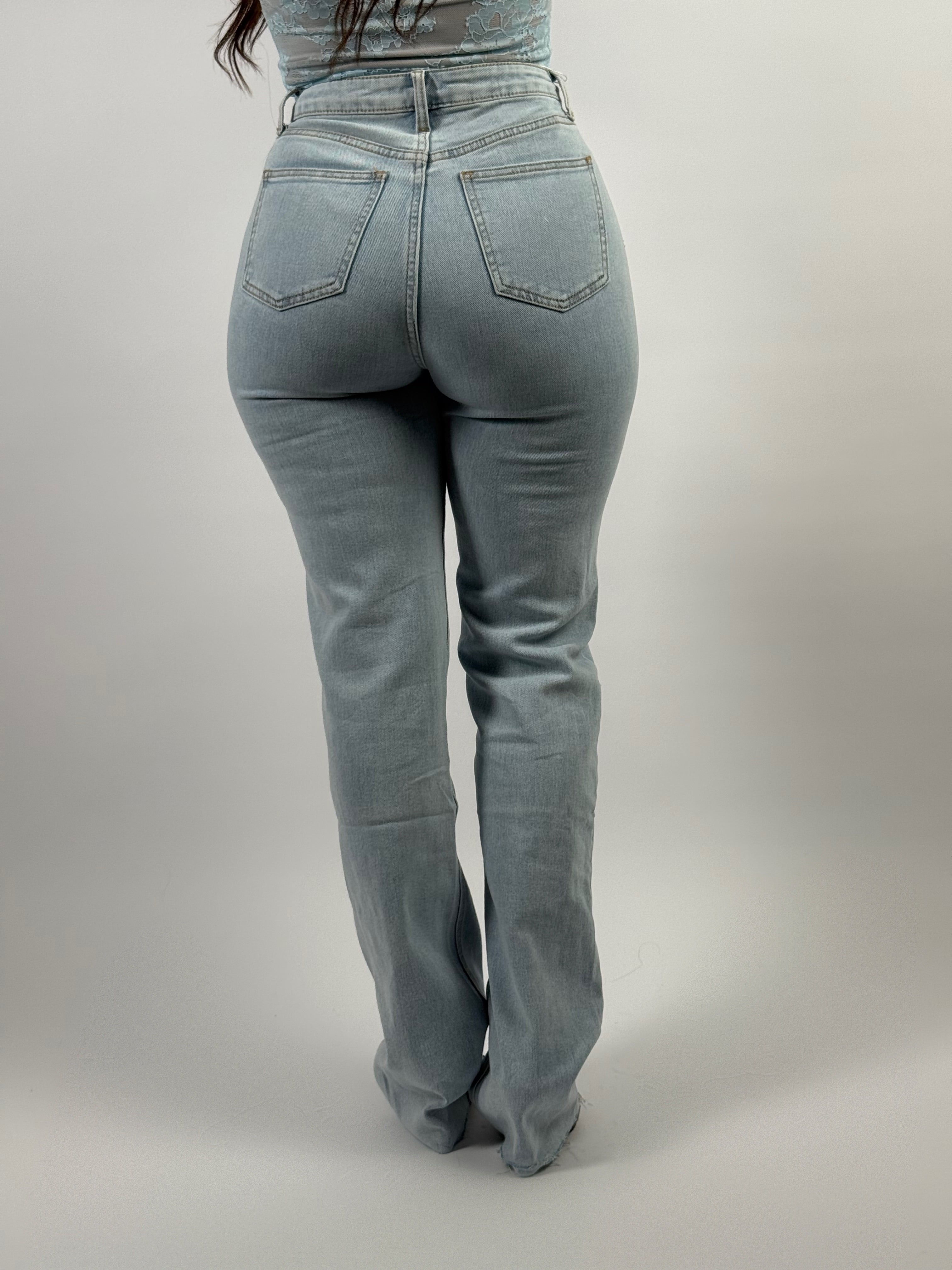 Jeans R 2998 Long Straight Leg Blauw