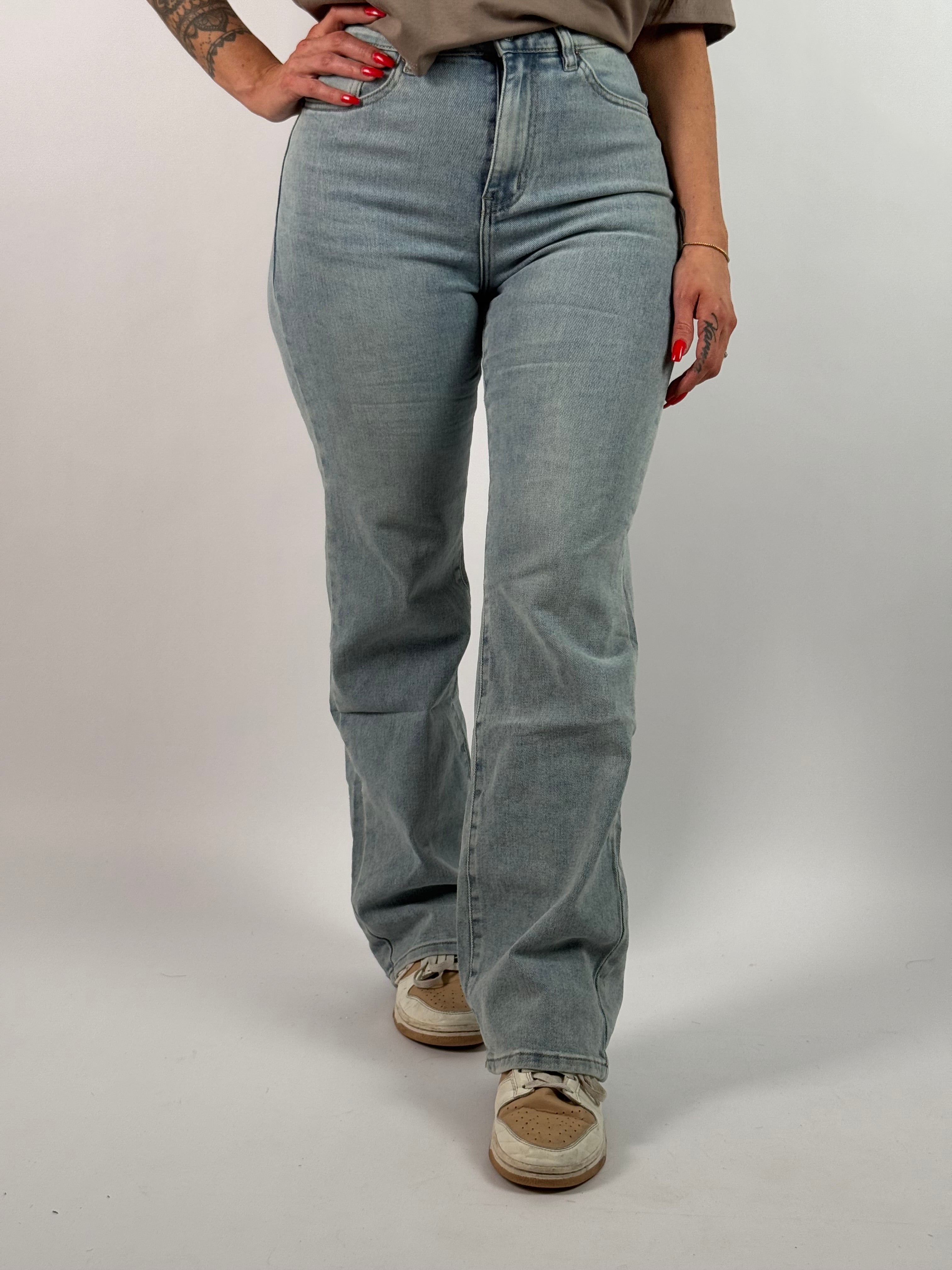 Jeans V 3006 Wide Leg Blauw