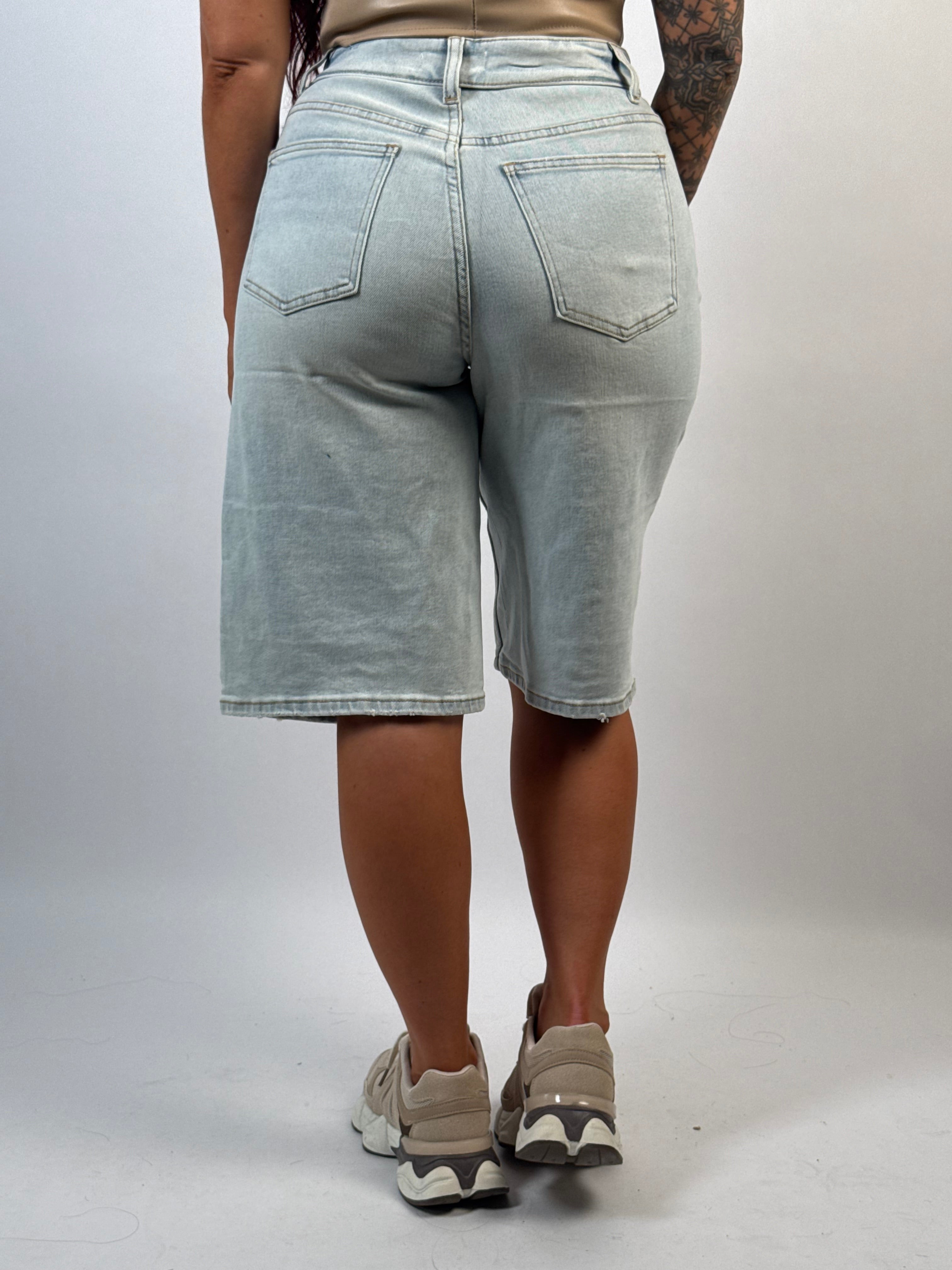 Jeans Short L 8067-80  Blauw