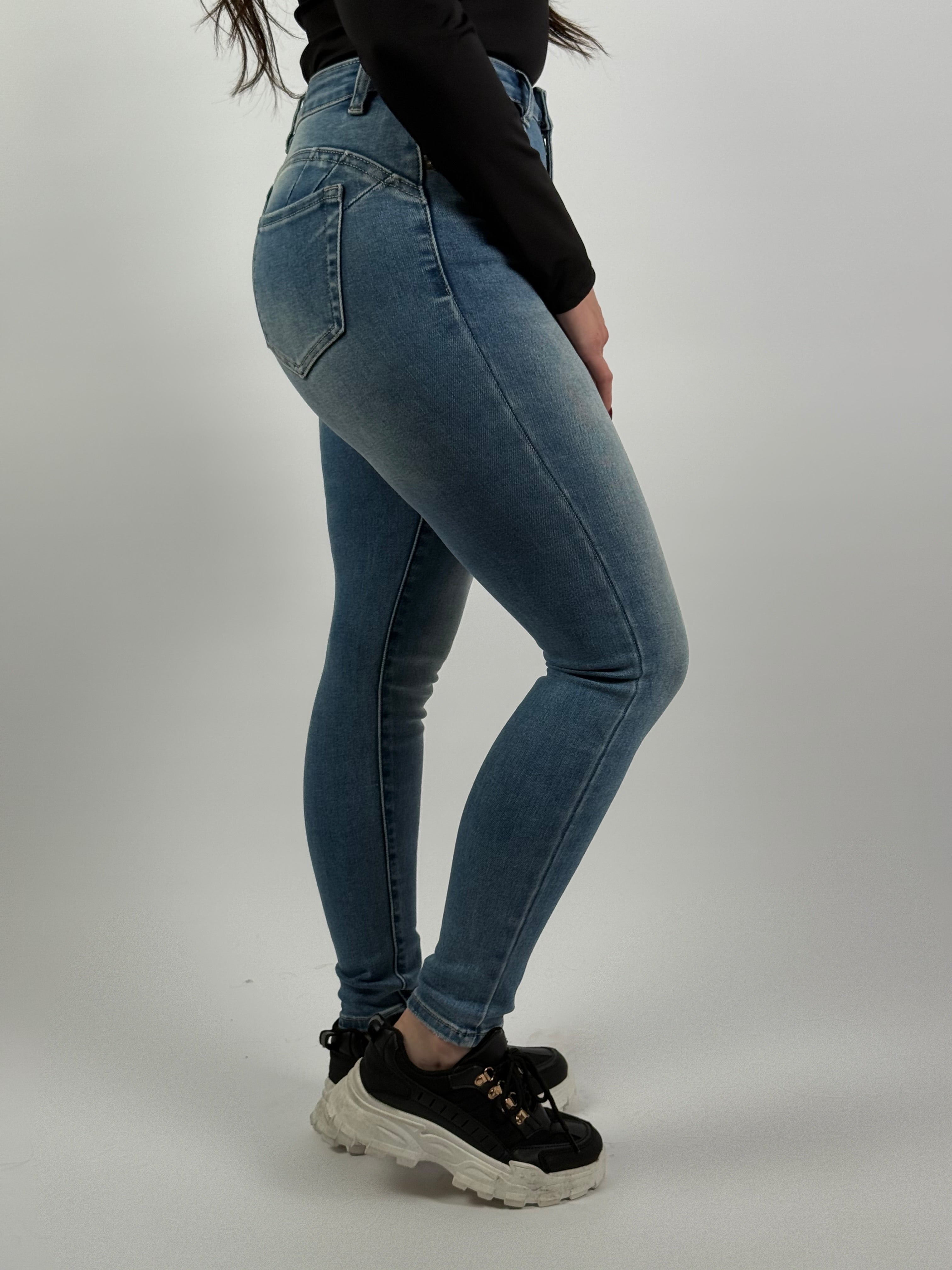 Jeans L 5355-1 Skinny Blauw