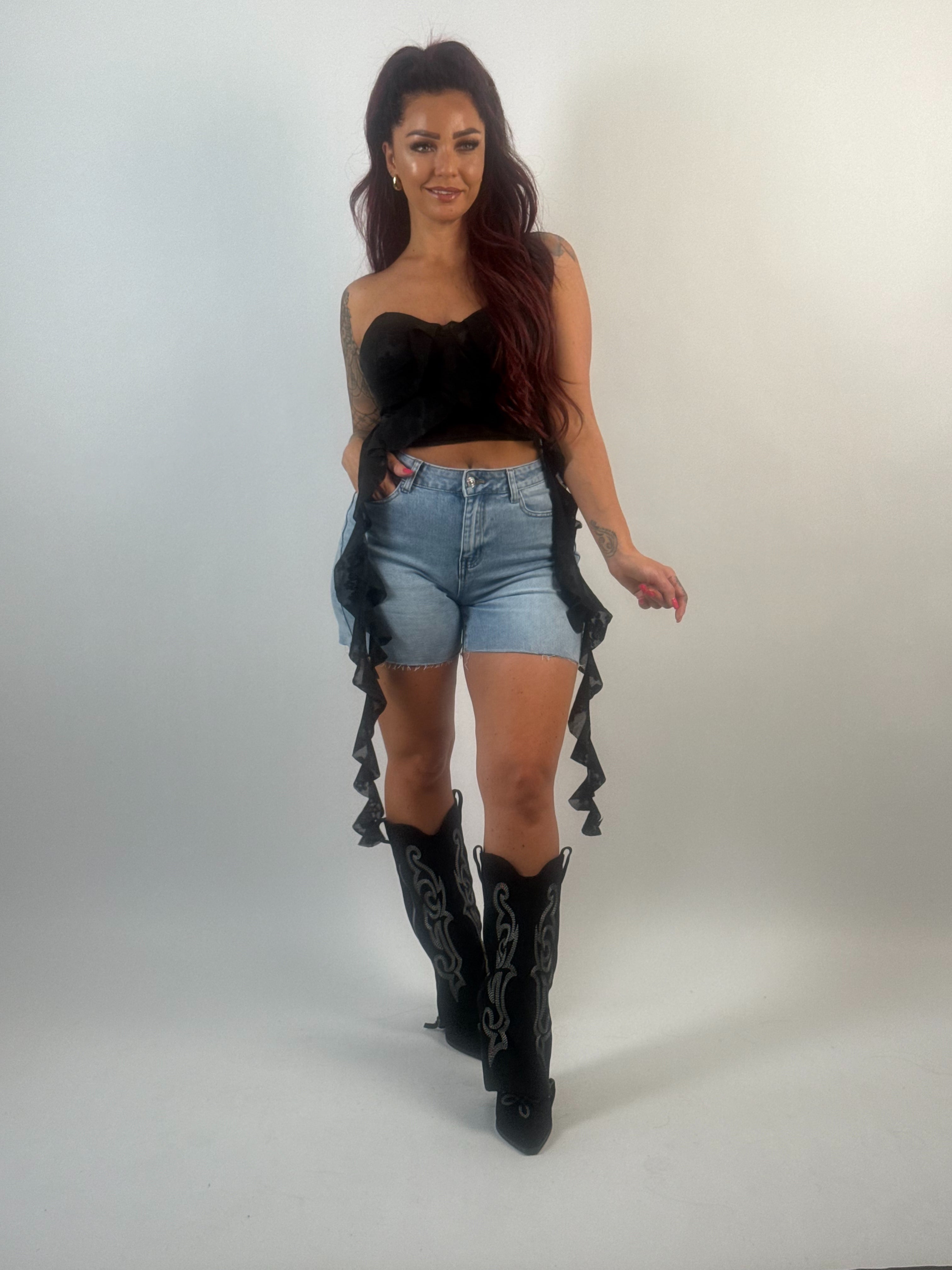 Top Corset 3528 Zwart