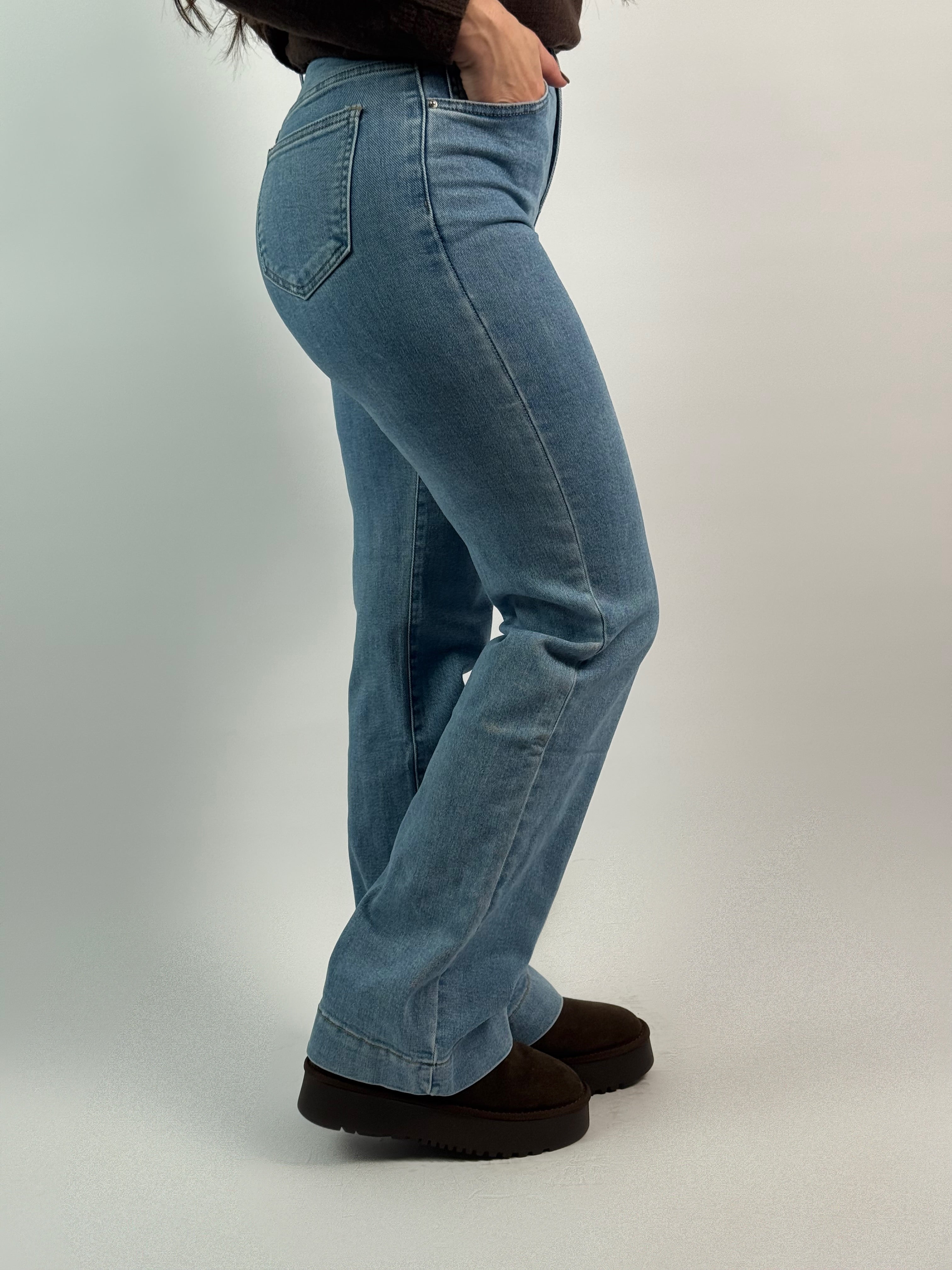 Jeans Y 6511 Wide Leg Blauw