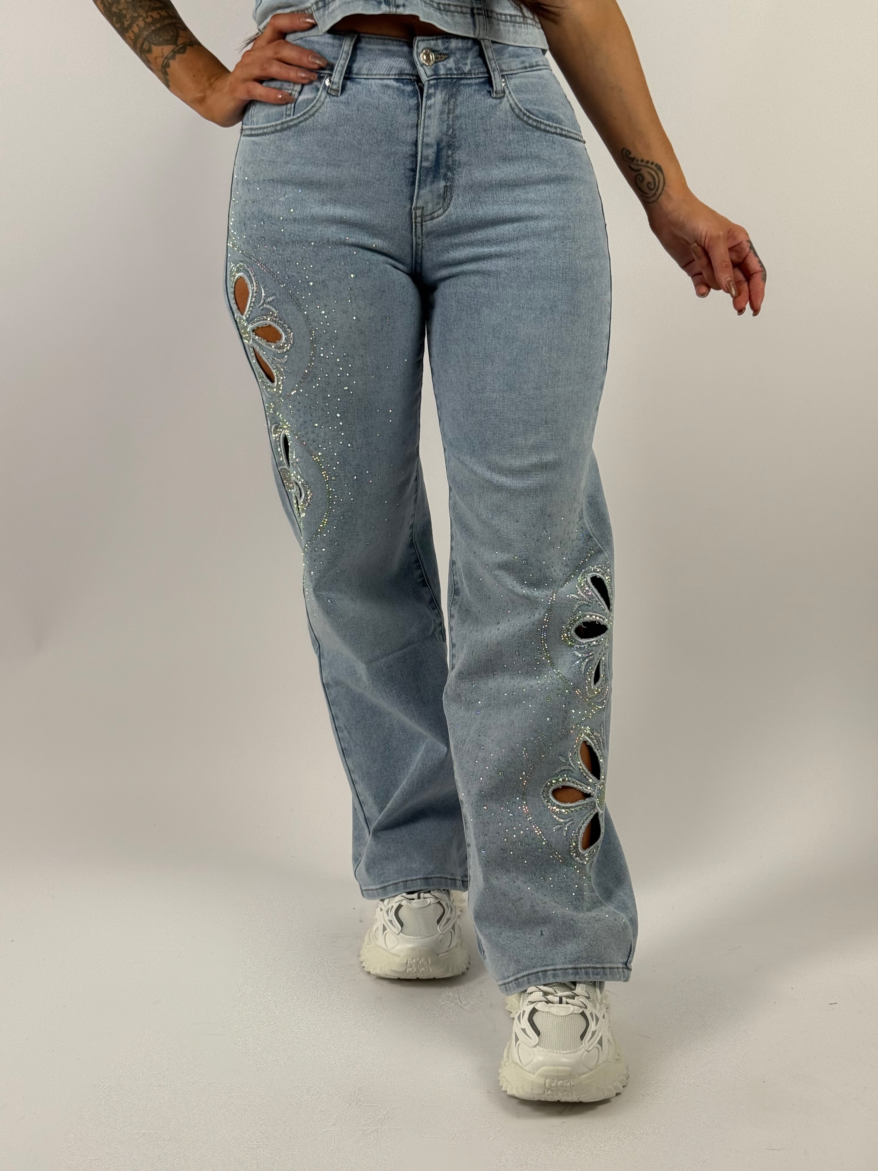 Jeans J 086 Wide Leg Blauw
