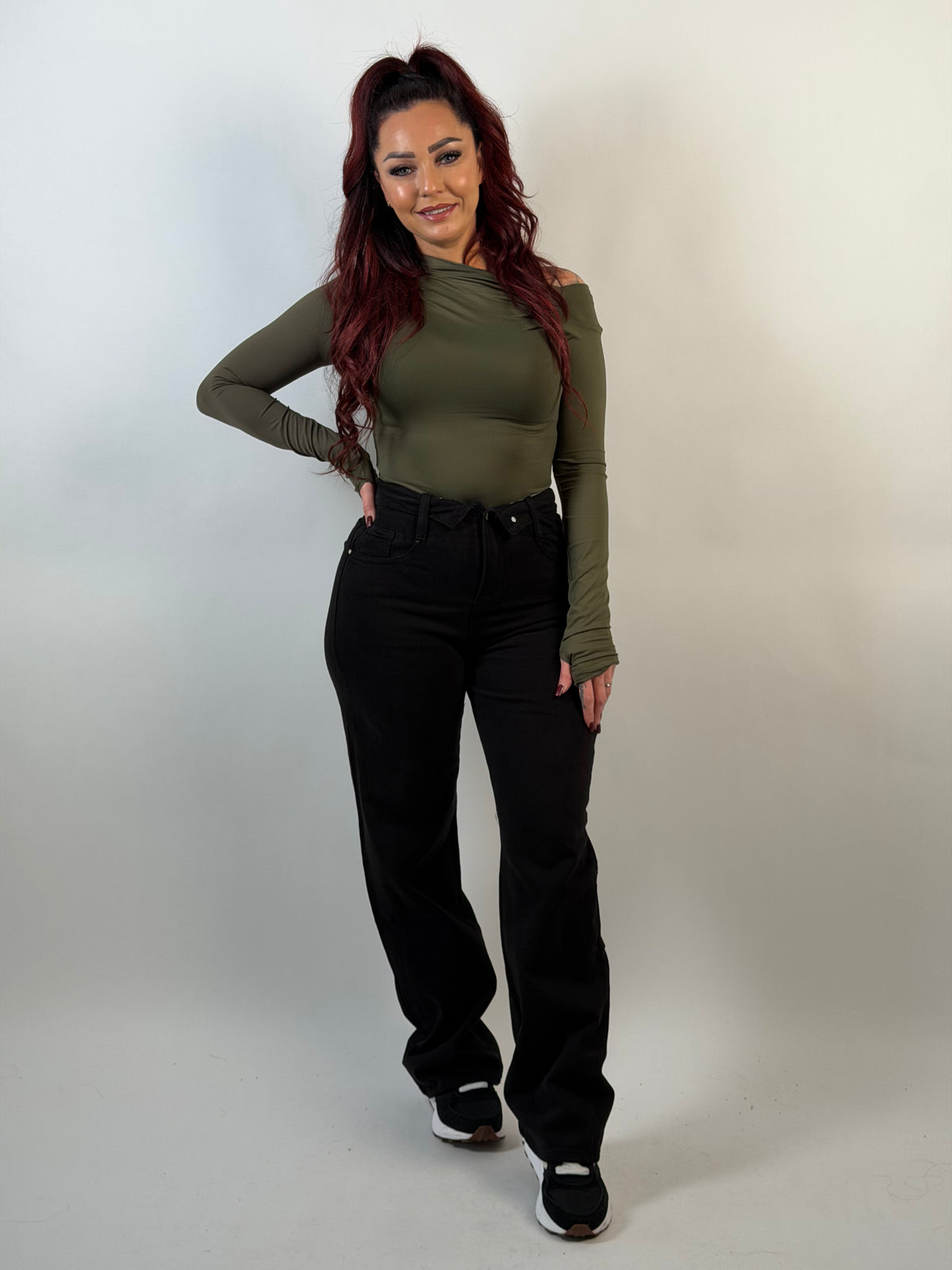 Jeans L 1013 Wide Zwart
