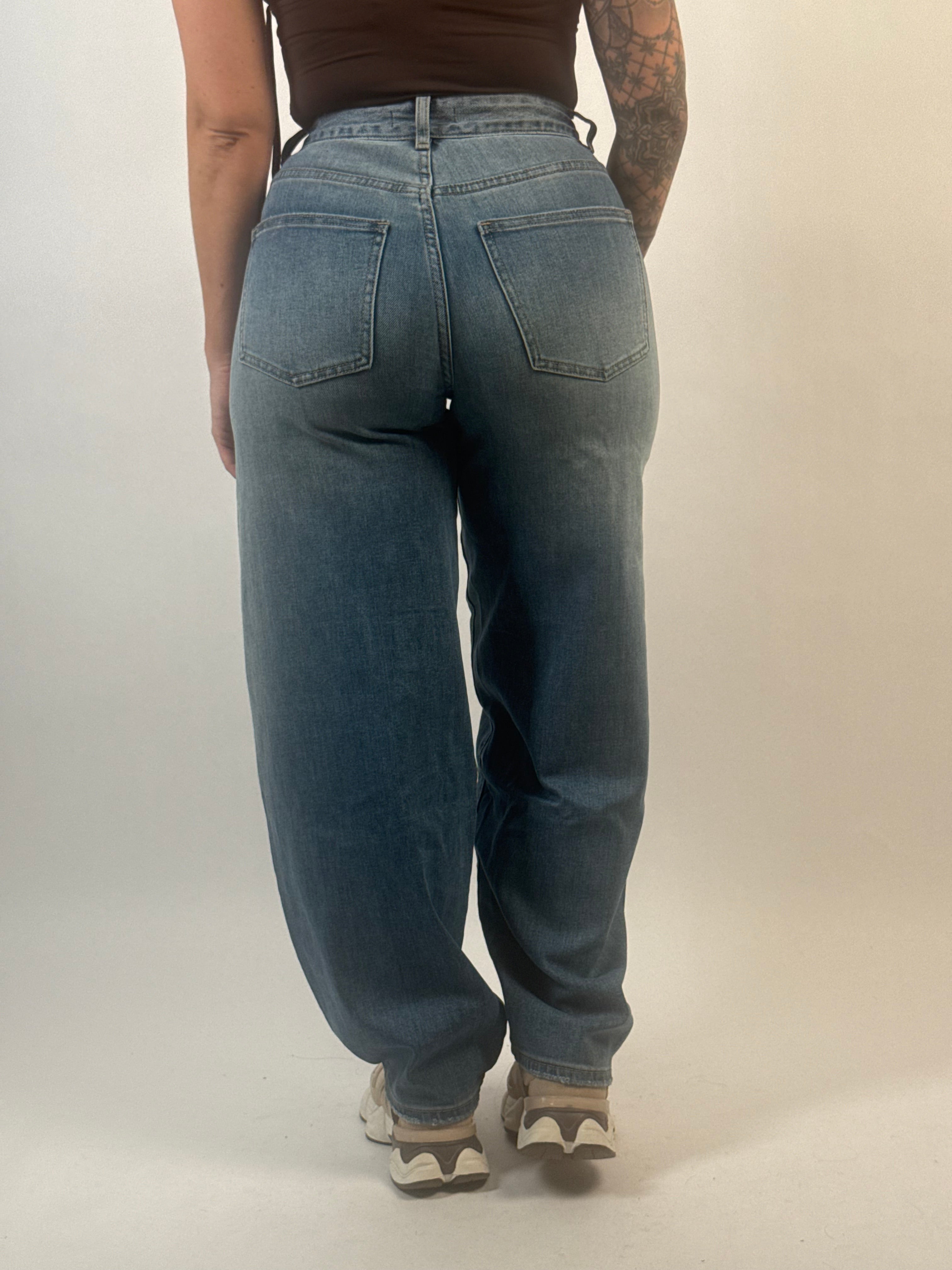 Jeans L 6064-2 Balloon Blauw