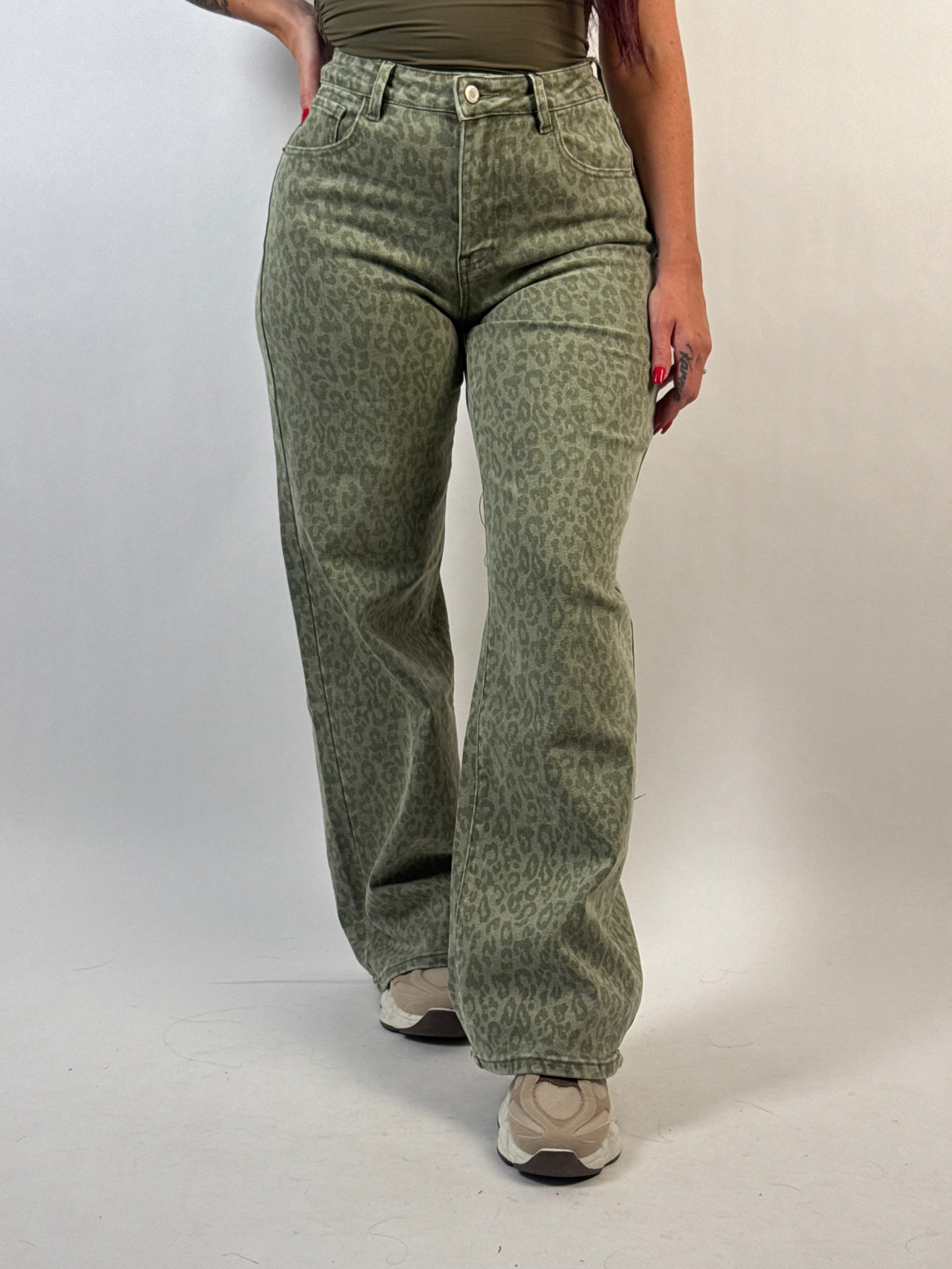 Jeans L 6265 Leo Wide Groen