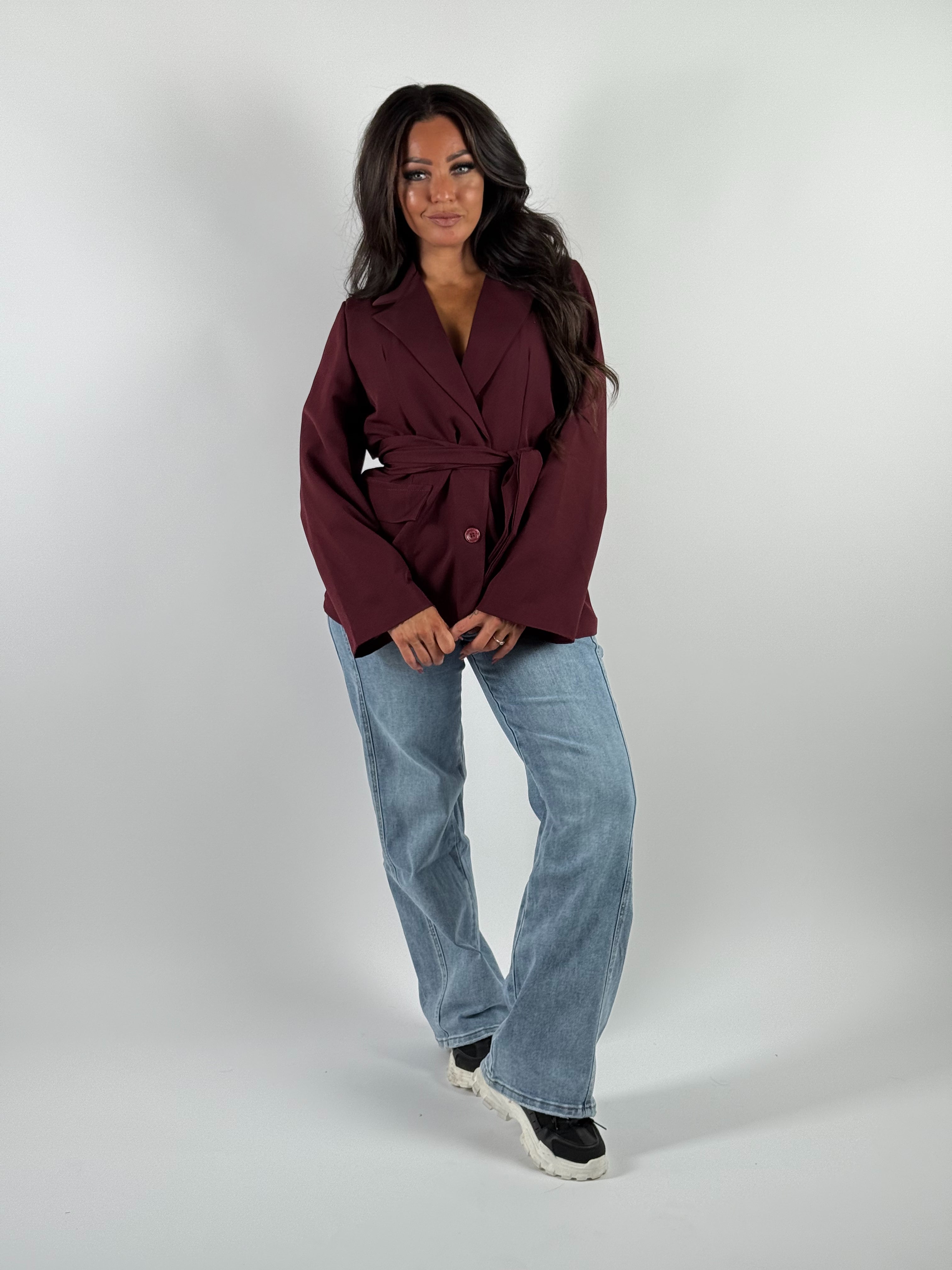 Blazer Strik 014 Bordeaux