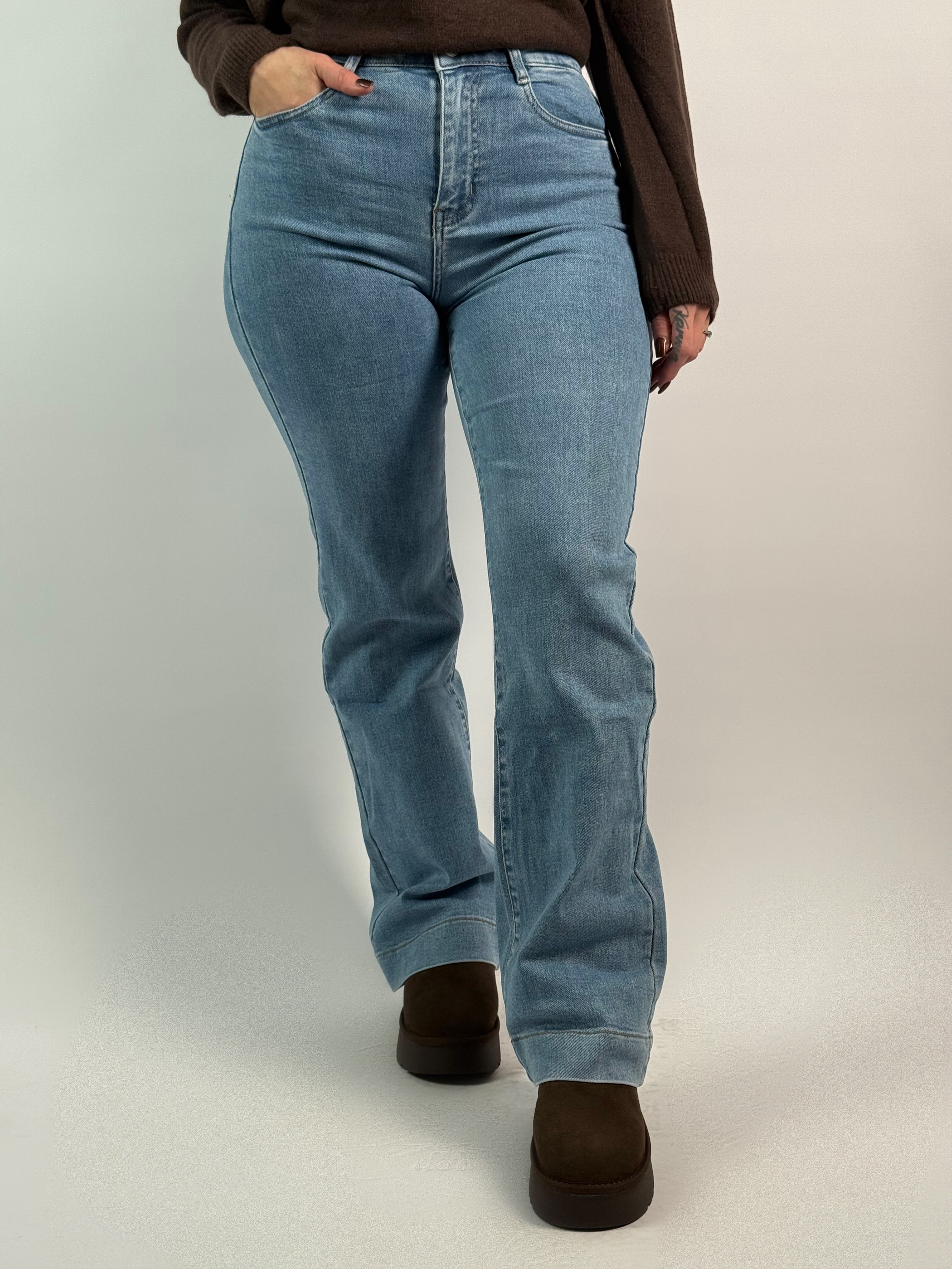 Jeans Y 6511 Wide Leg Blauw