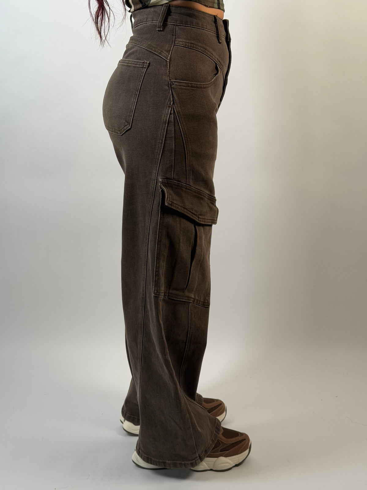 Jeans V 566 Cargo Wide Bruin