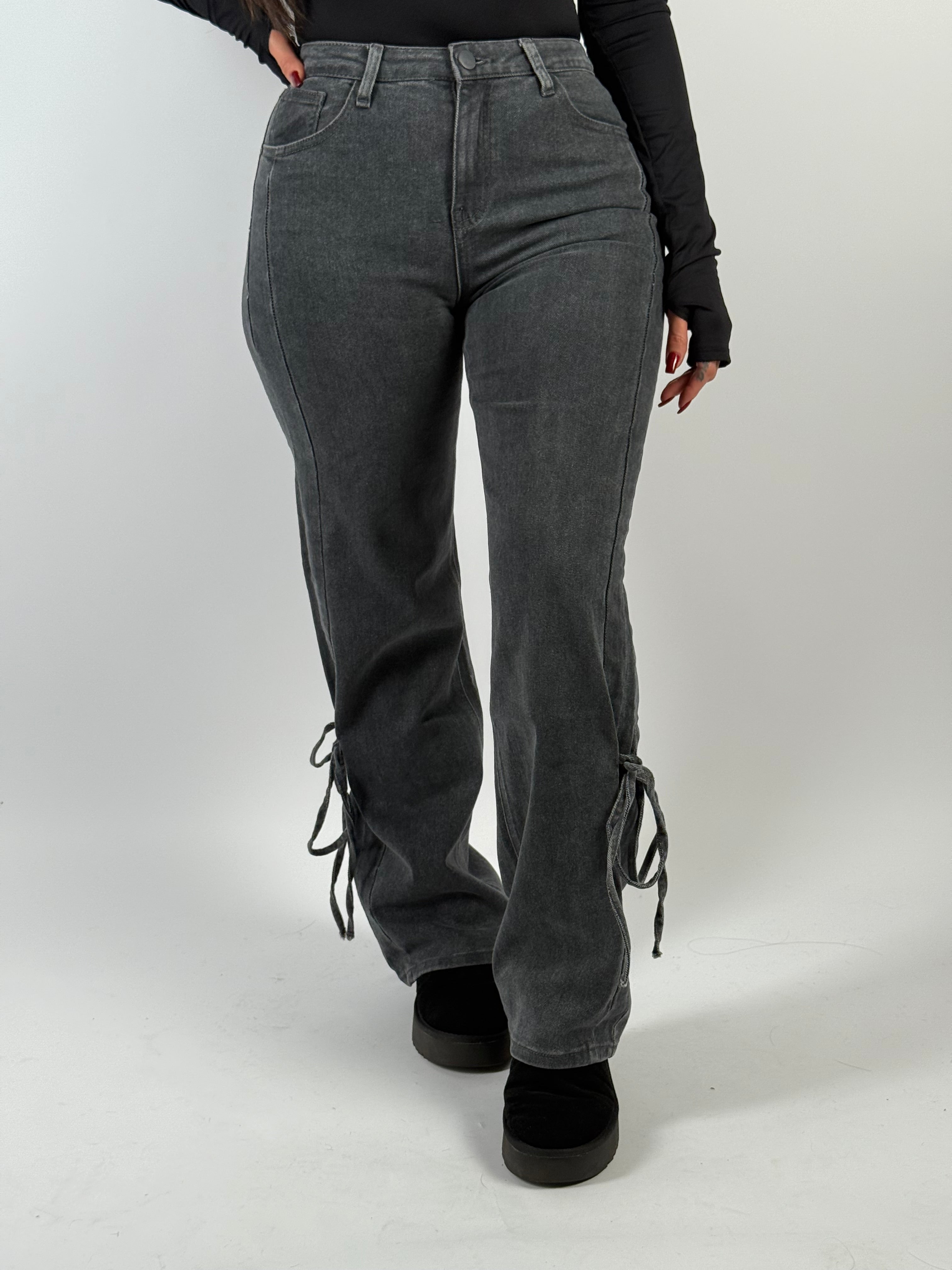 Jeans R 3223-2 Wide Leg Grijs