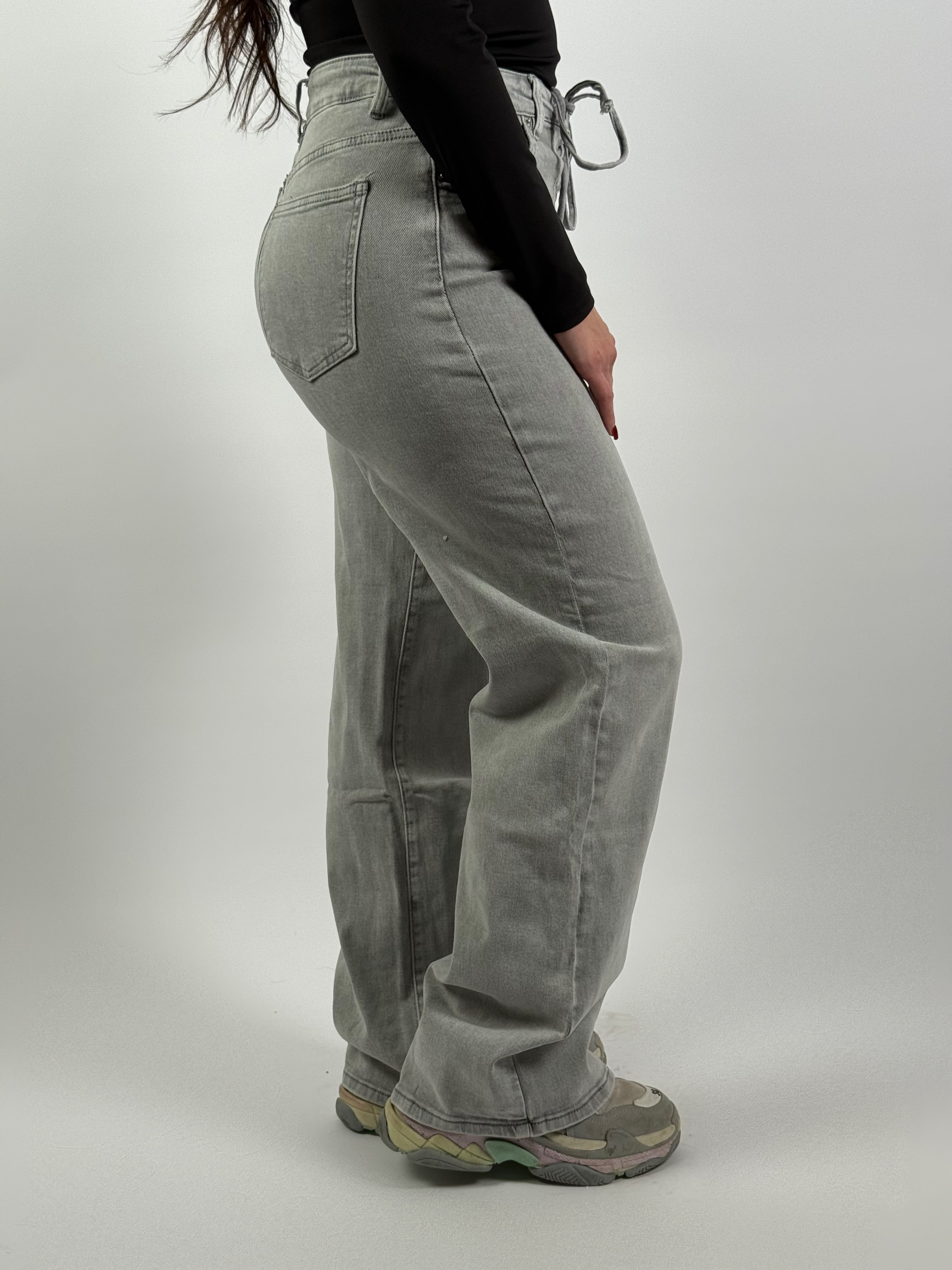 Jeans L 3367-3 Veter Wide Leg Grijs