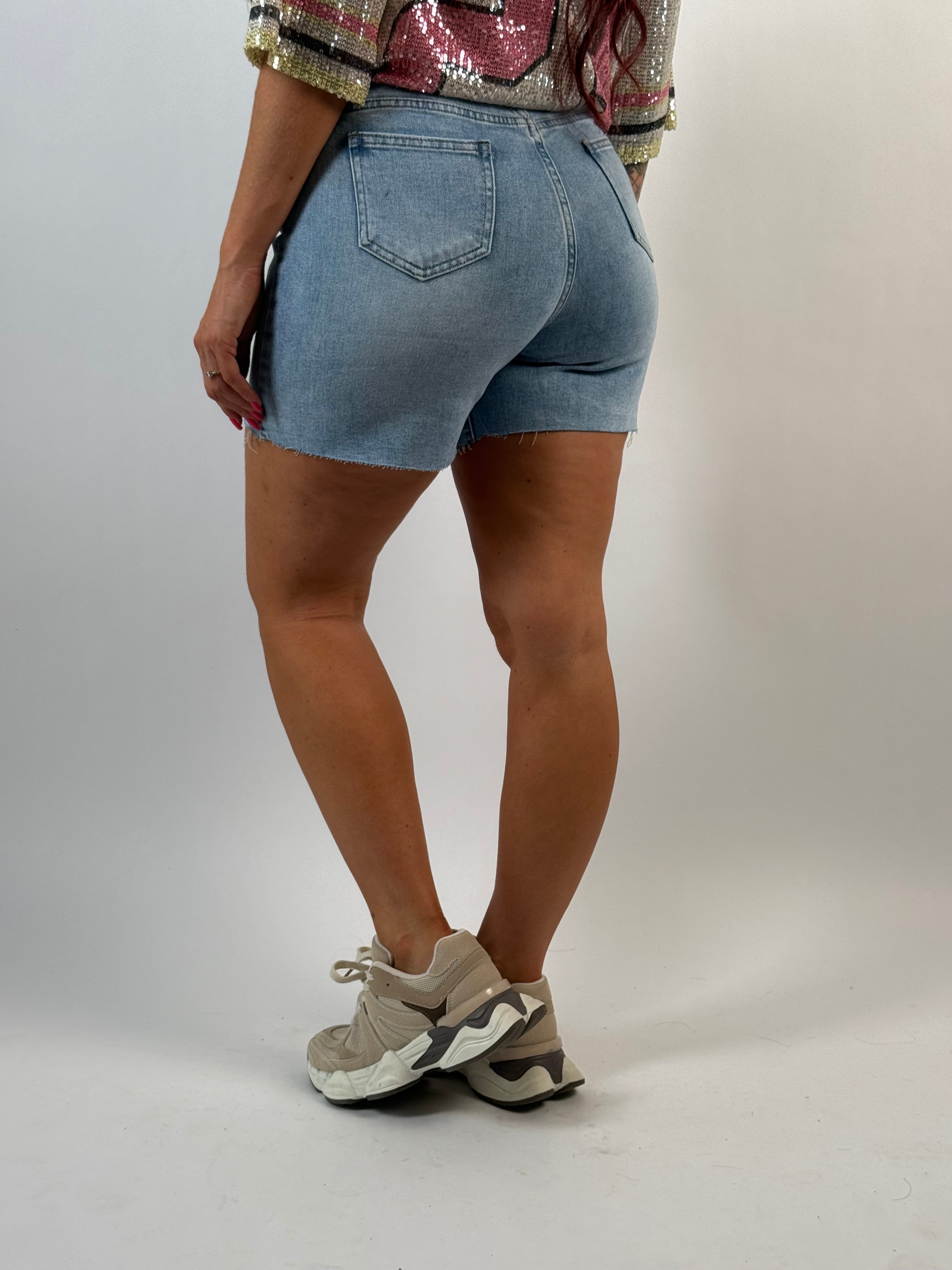 Jeans Short Q832 Blauw