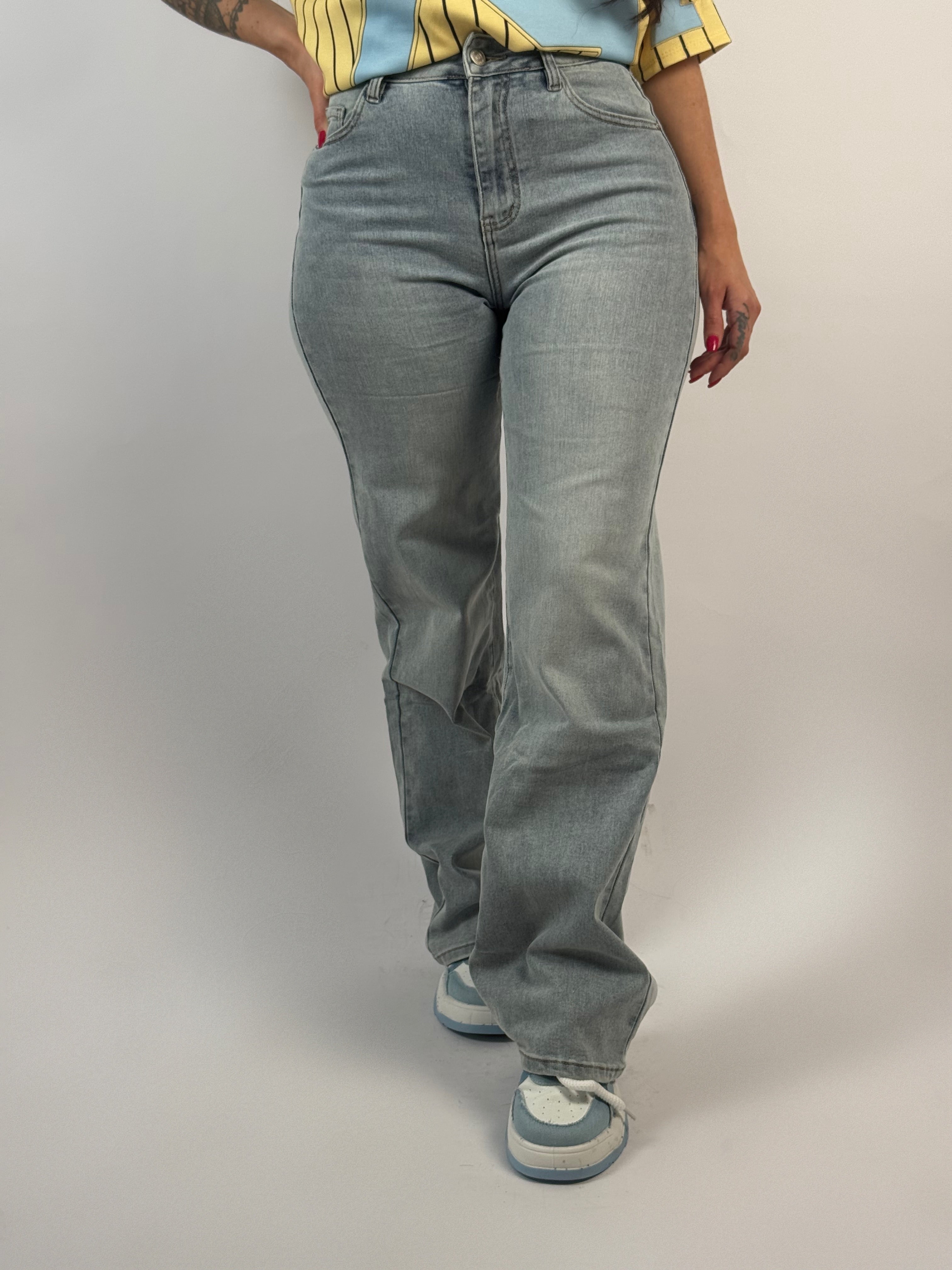 Jeans H 896-3 Wide Leg Blauw