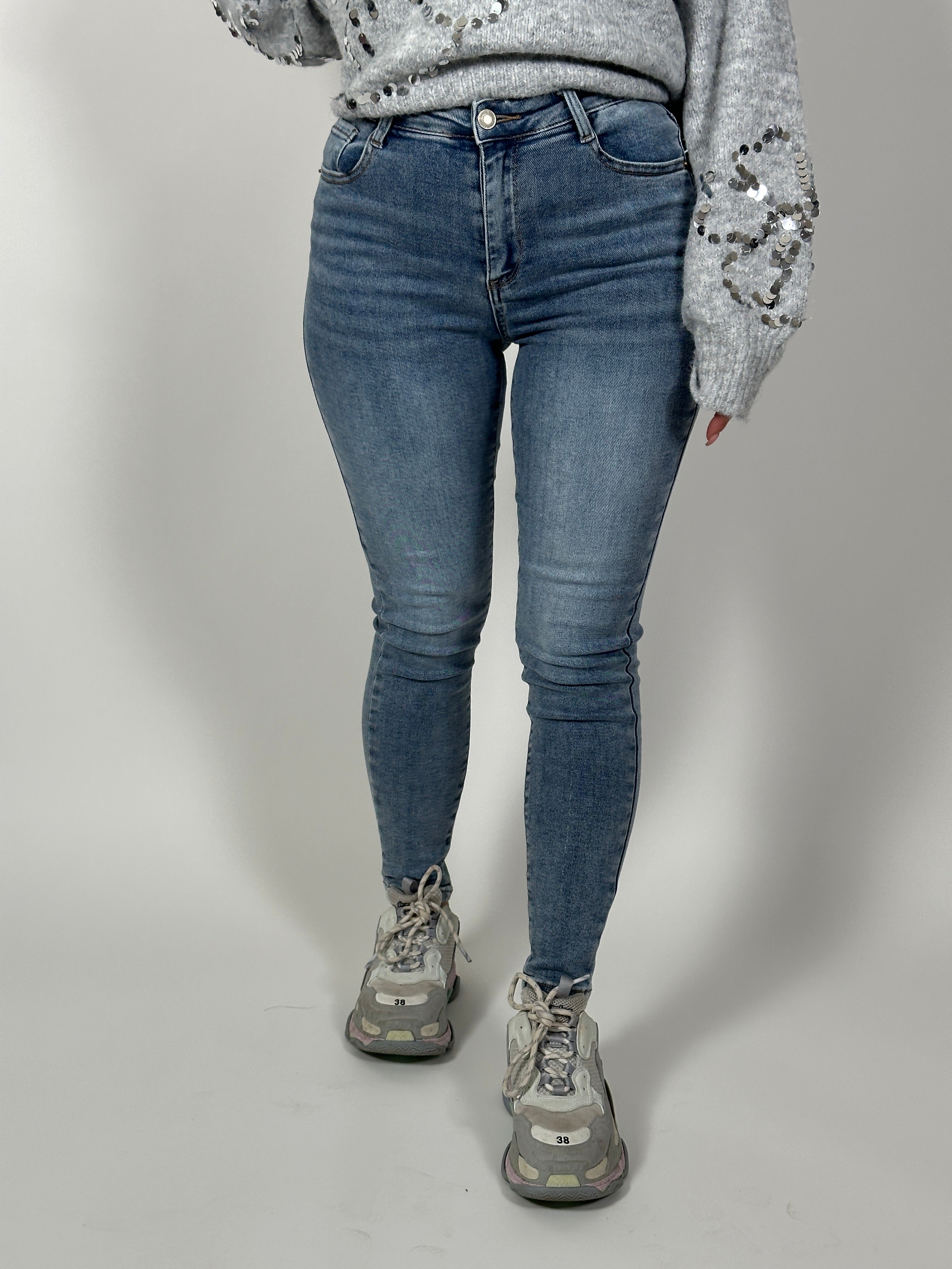 Jeans L 377-84 Skinny Blauw