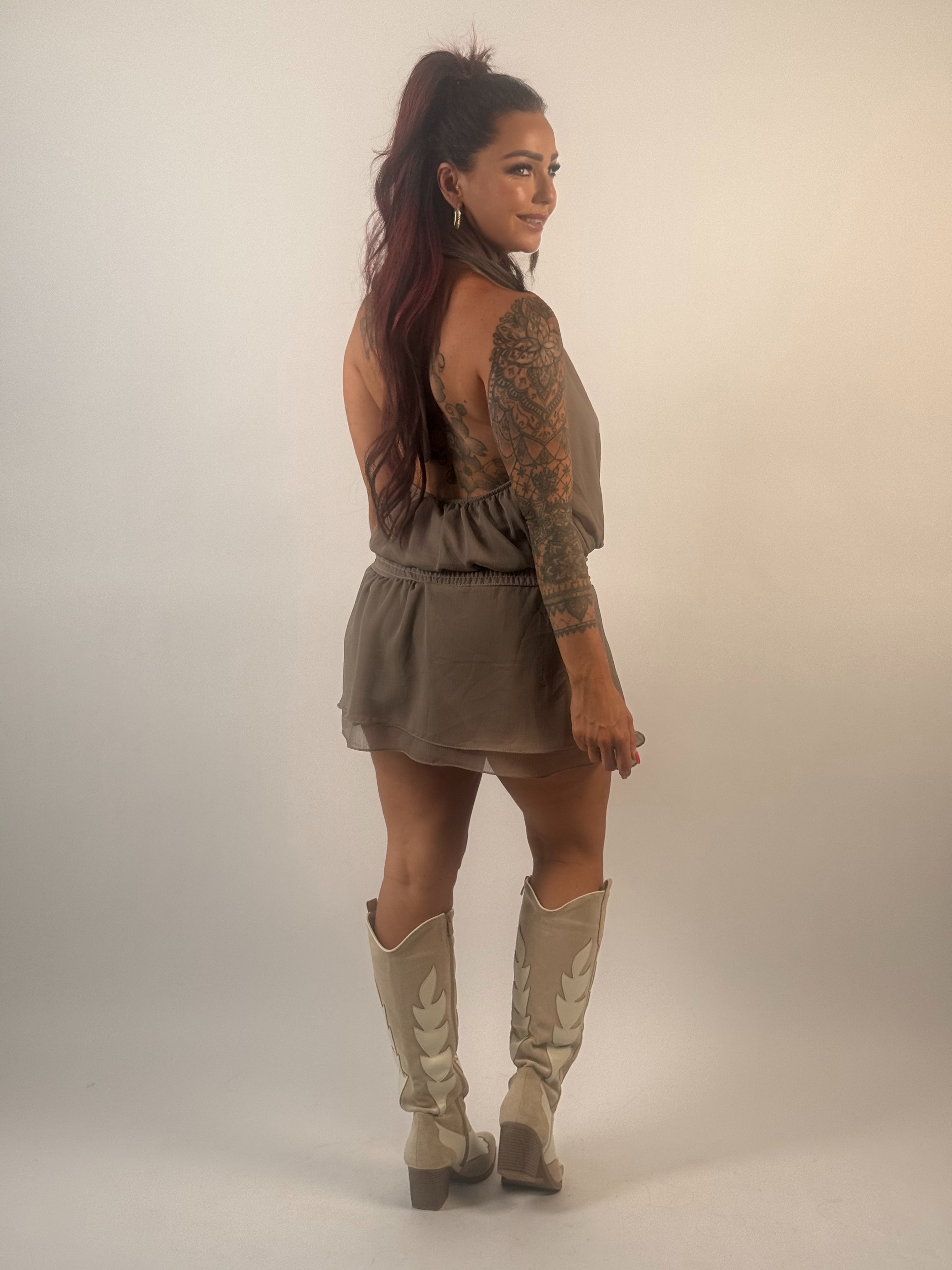 Playsuit Bella 1527 Taupe