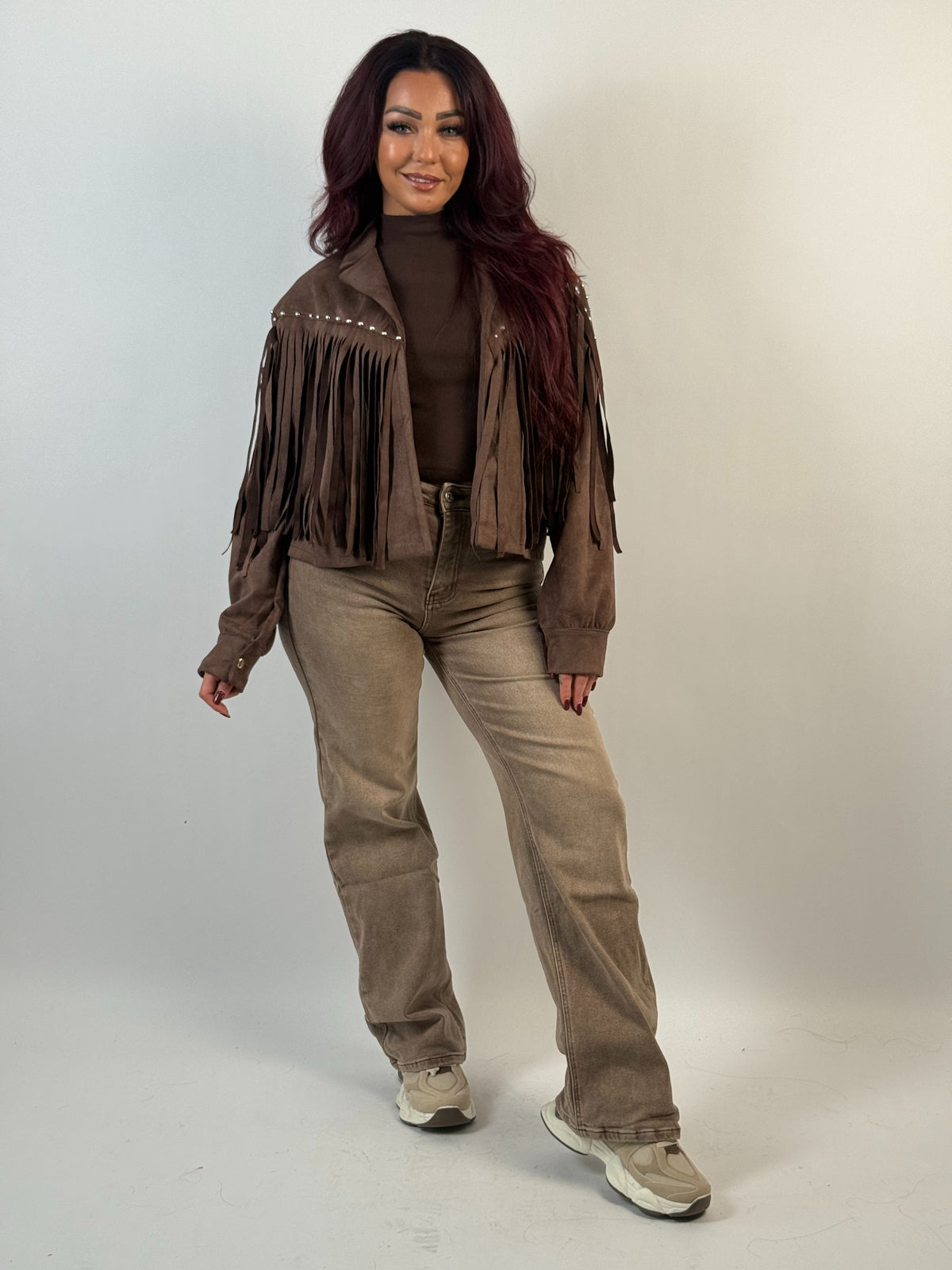 Jeans F 2745 Wash Wide Taupe