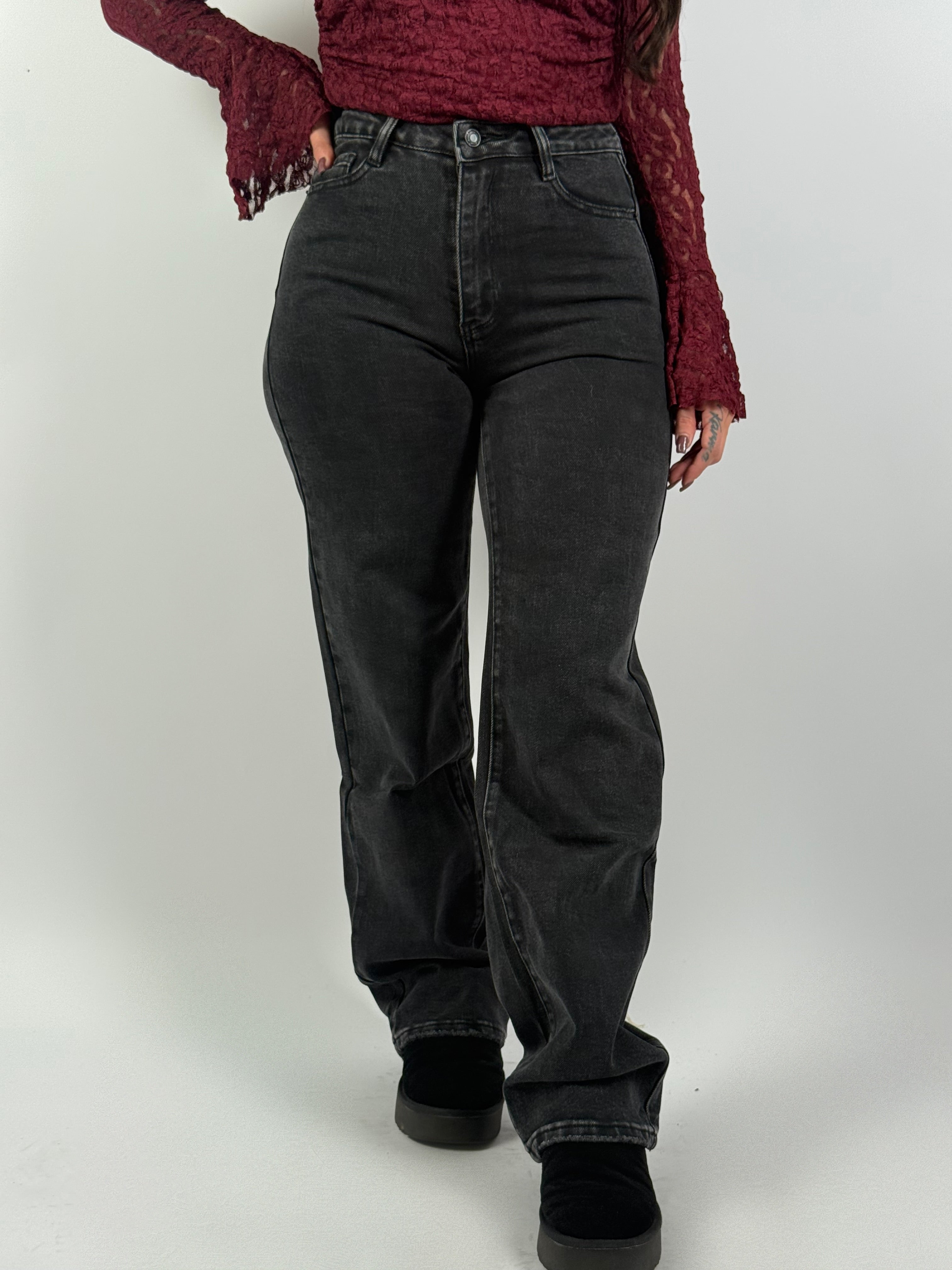 Jeans L 6315-4 Straight Grijs