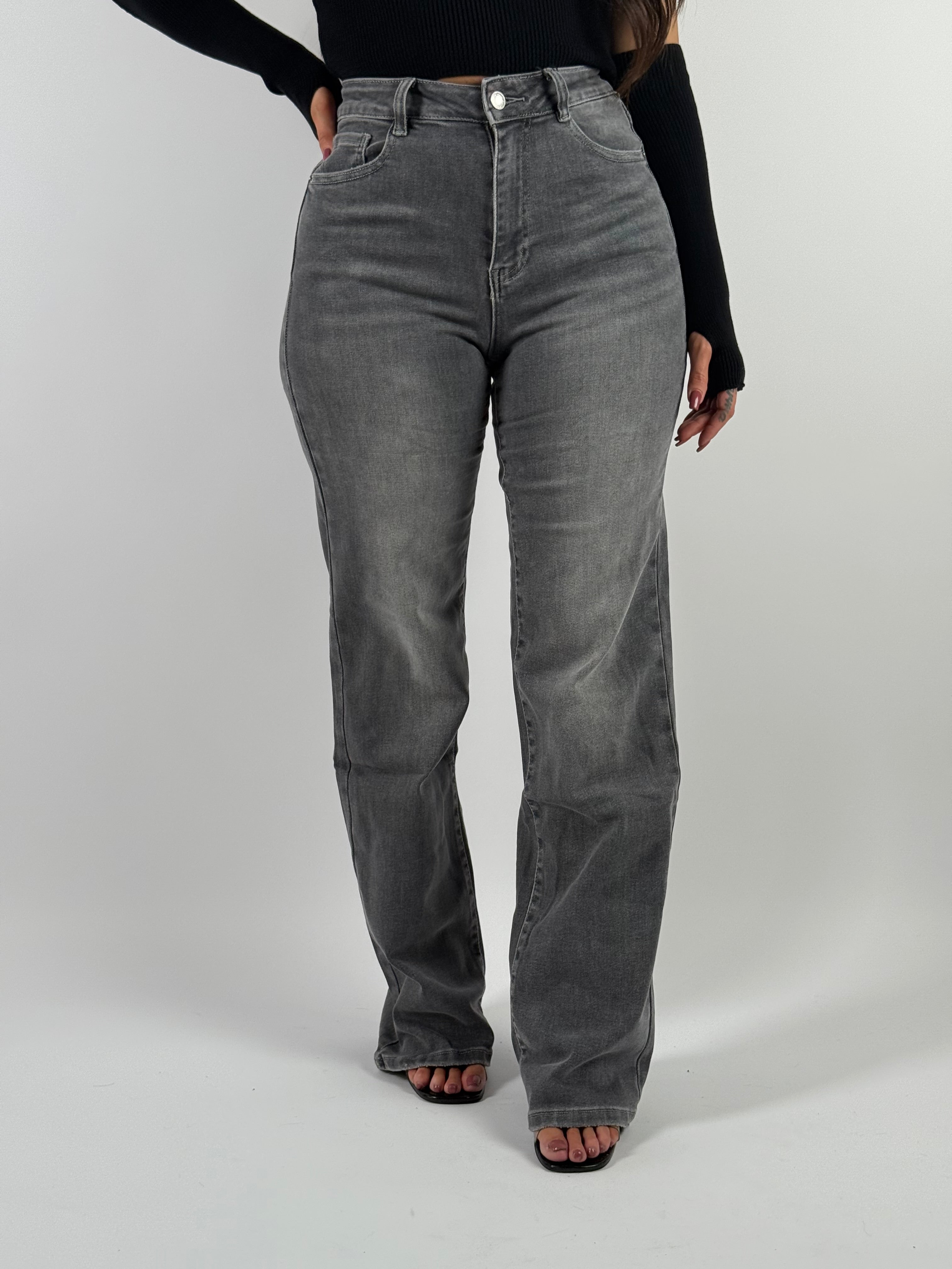 Jeans 6270 Extra Long Straight Grijs