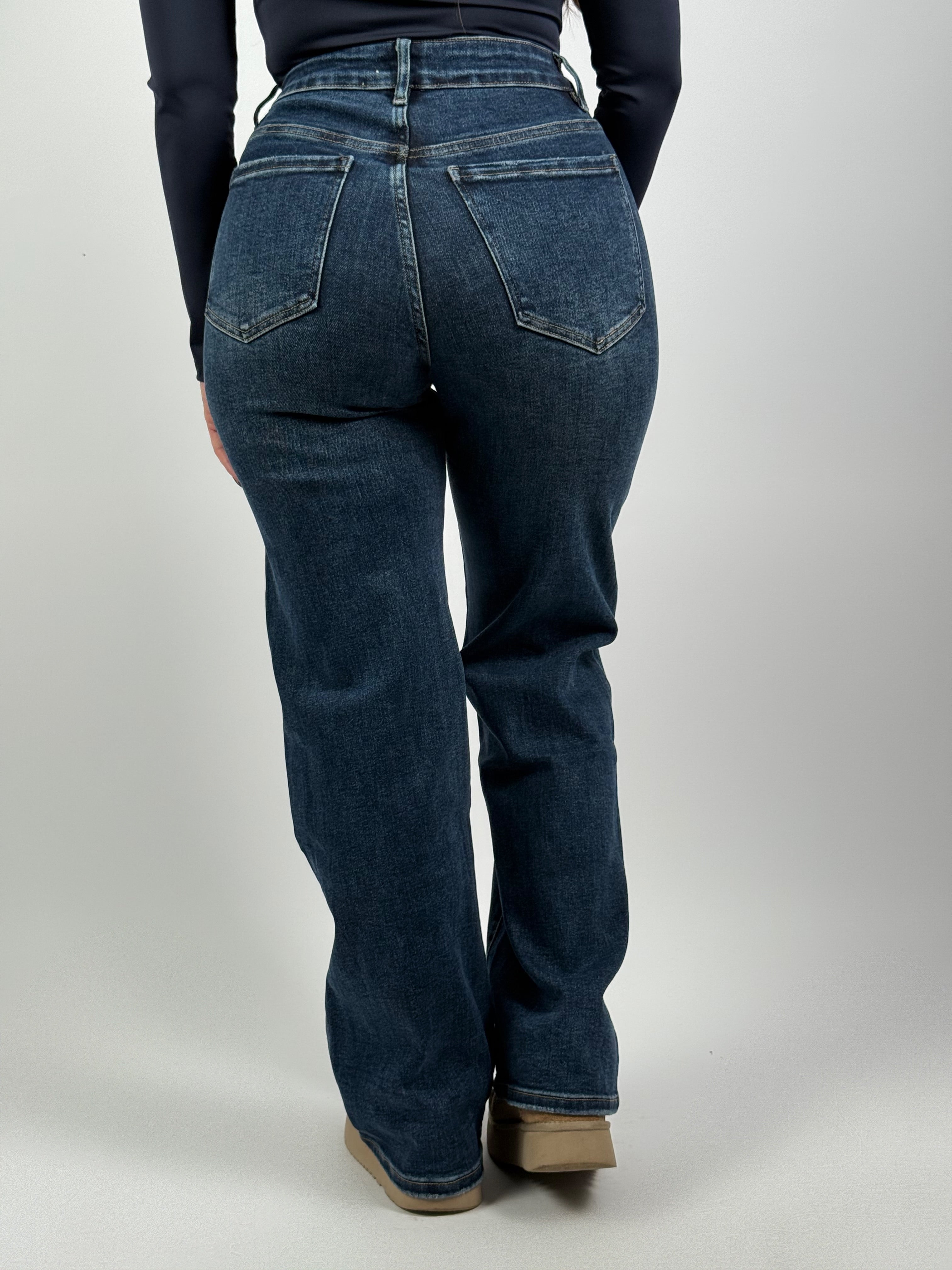 Jeans L 6320-4 Wide Leg Blauw