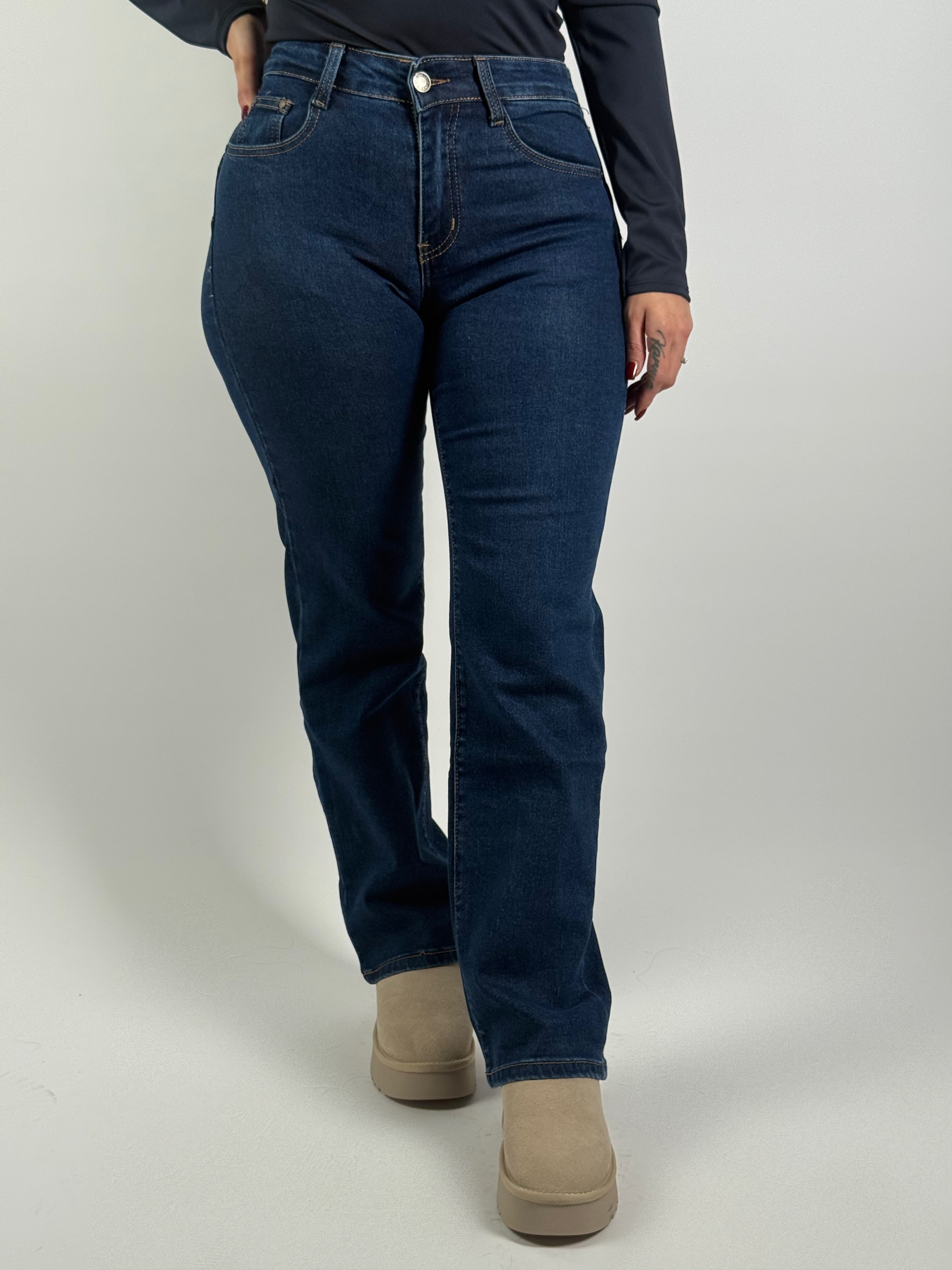 Jeans S 490 Straight Blauw