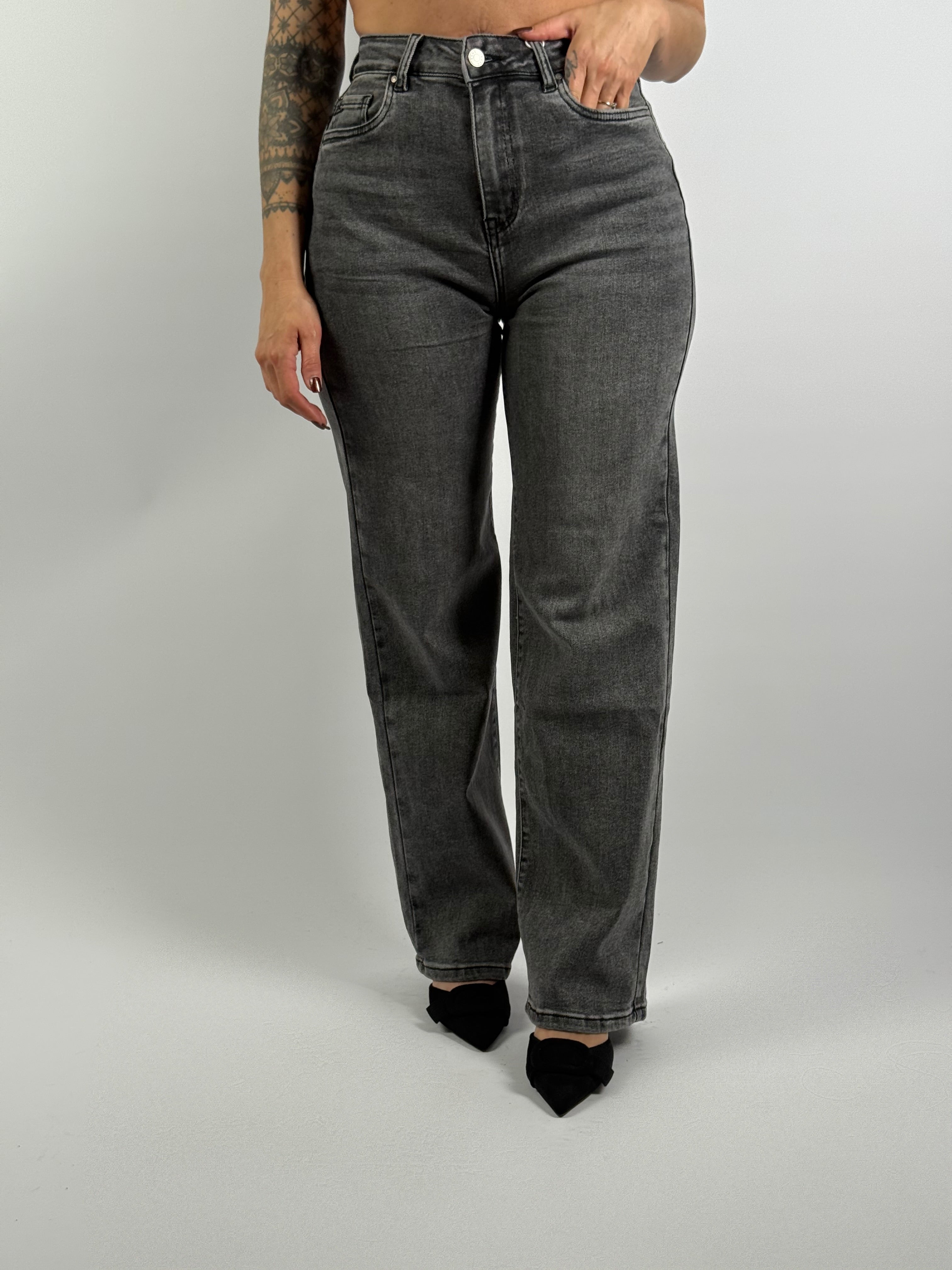 Jeans H 5350-5 Wide Leg Grijs