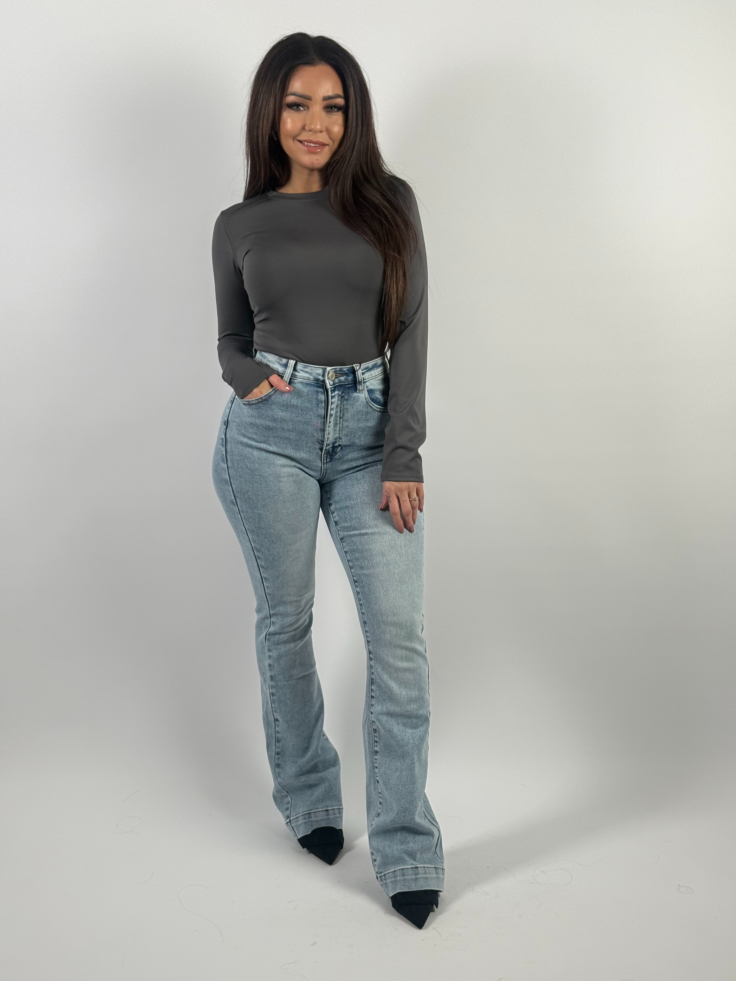 Top Yena Basic 682 Grijs
