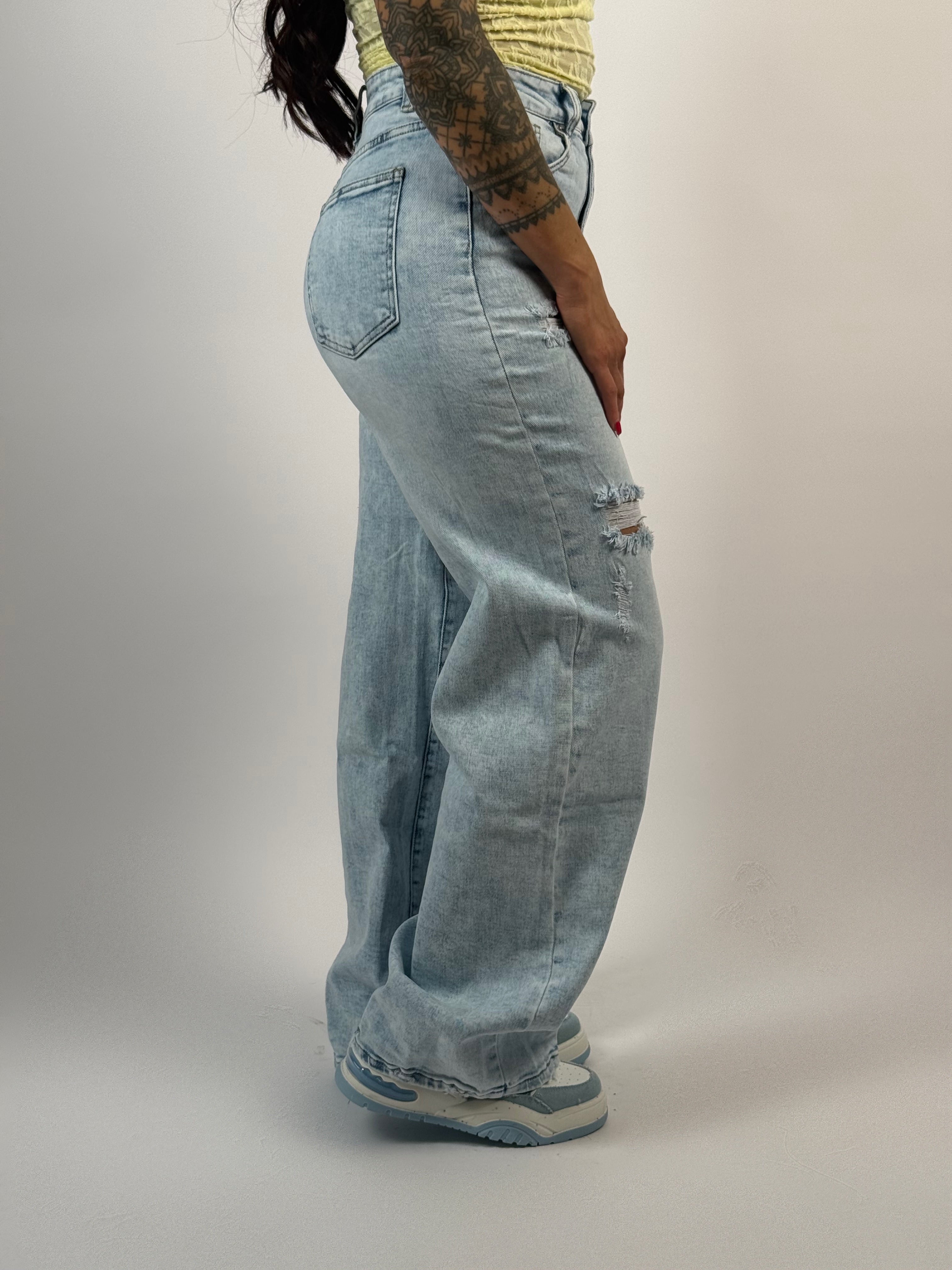 Jeans L 3370-1 Wide Blauw