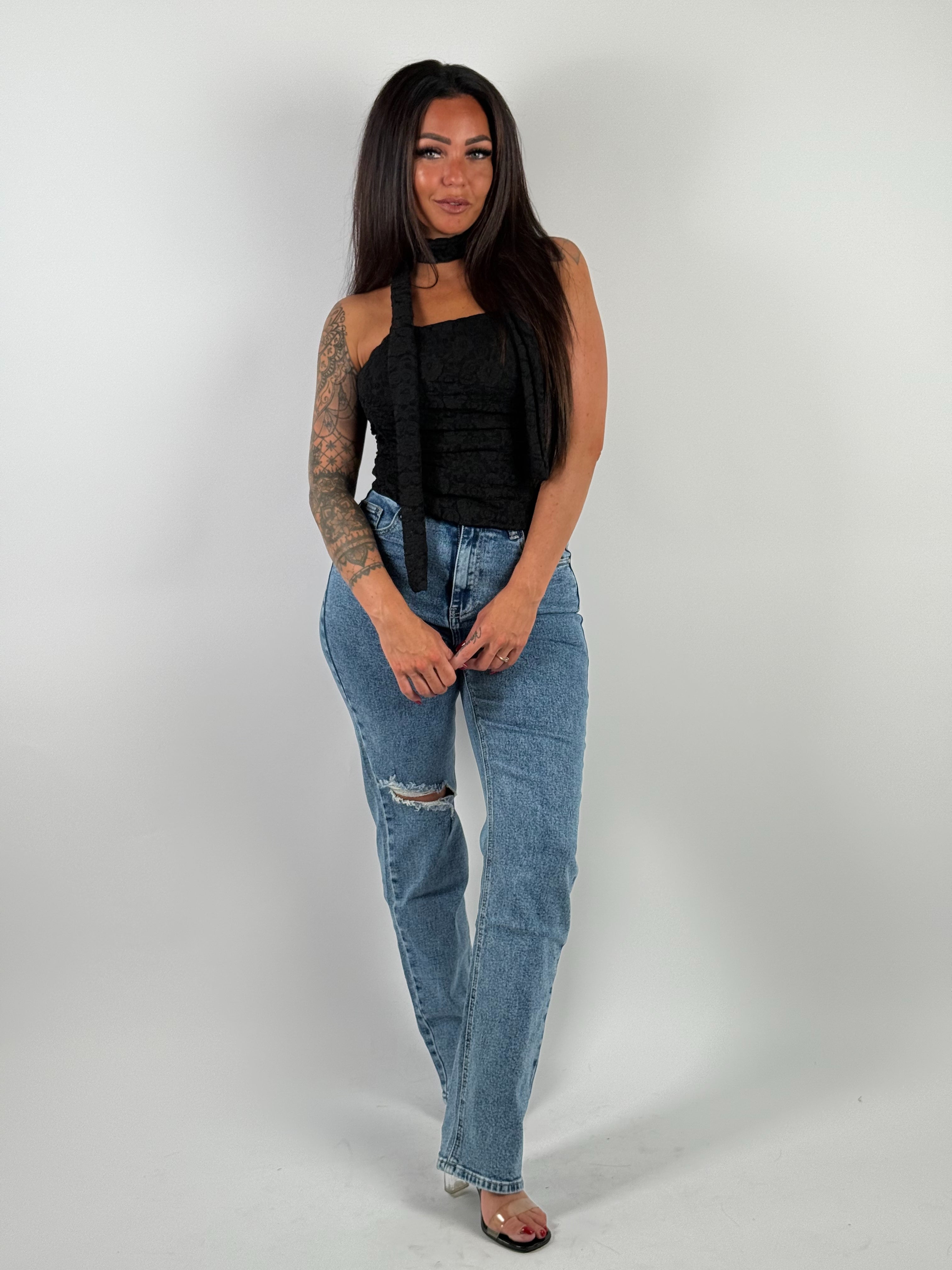 Top Kant Xena Zwart