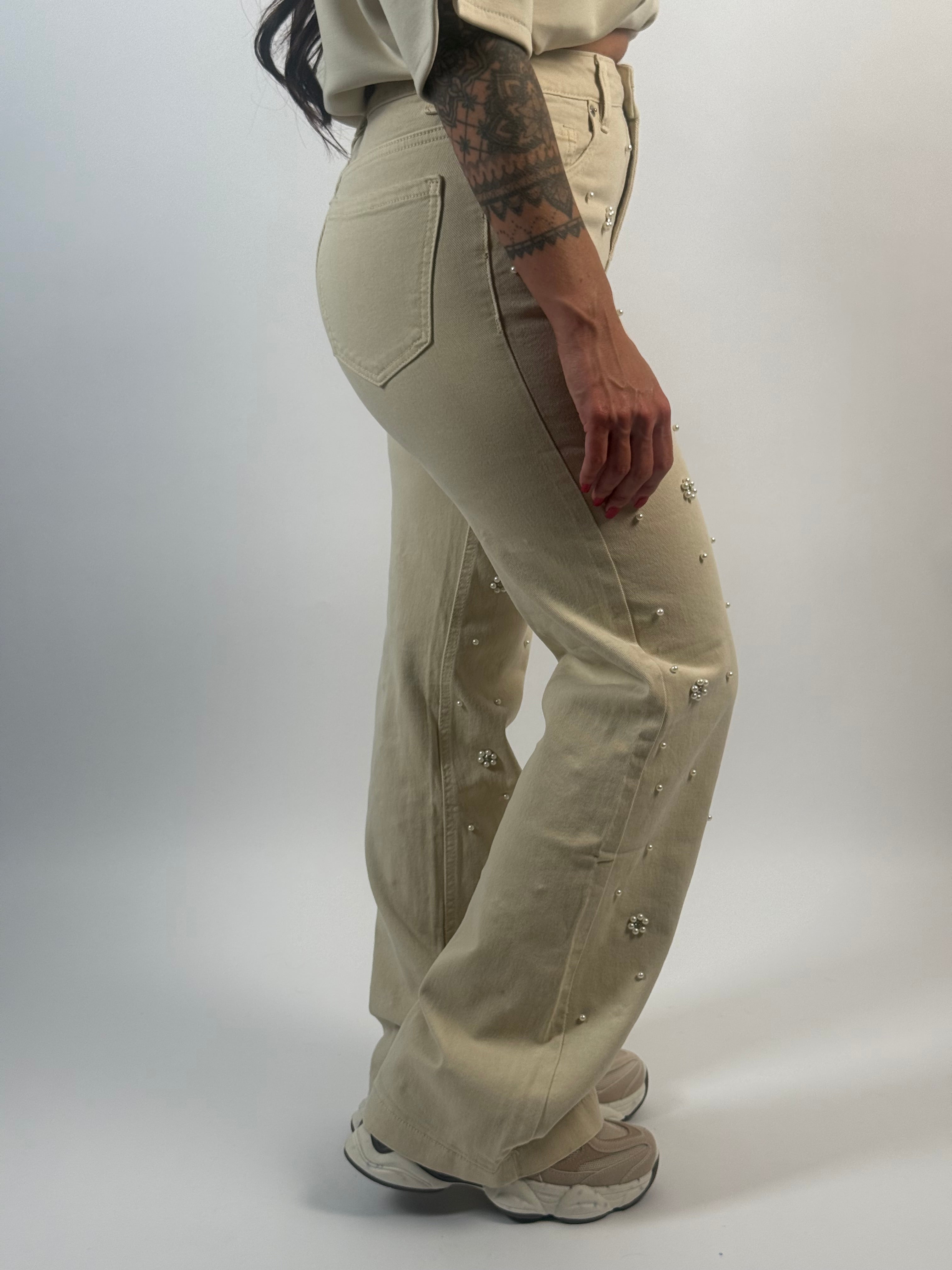Jeans J 9293-3 Parel Wide Leg Beige