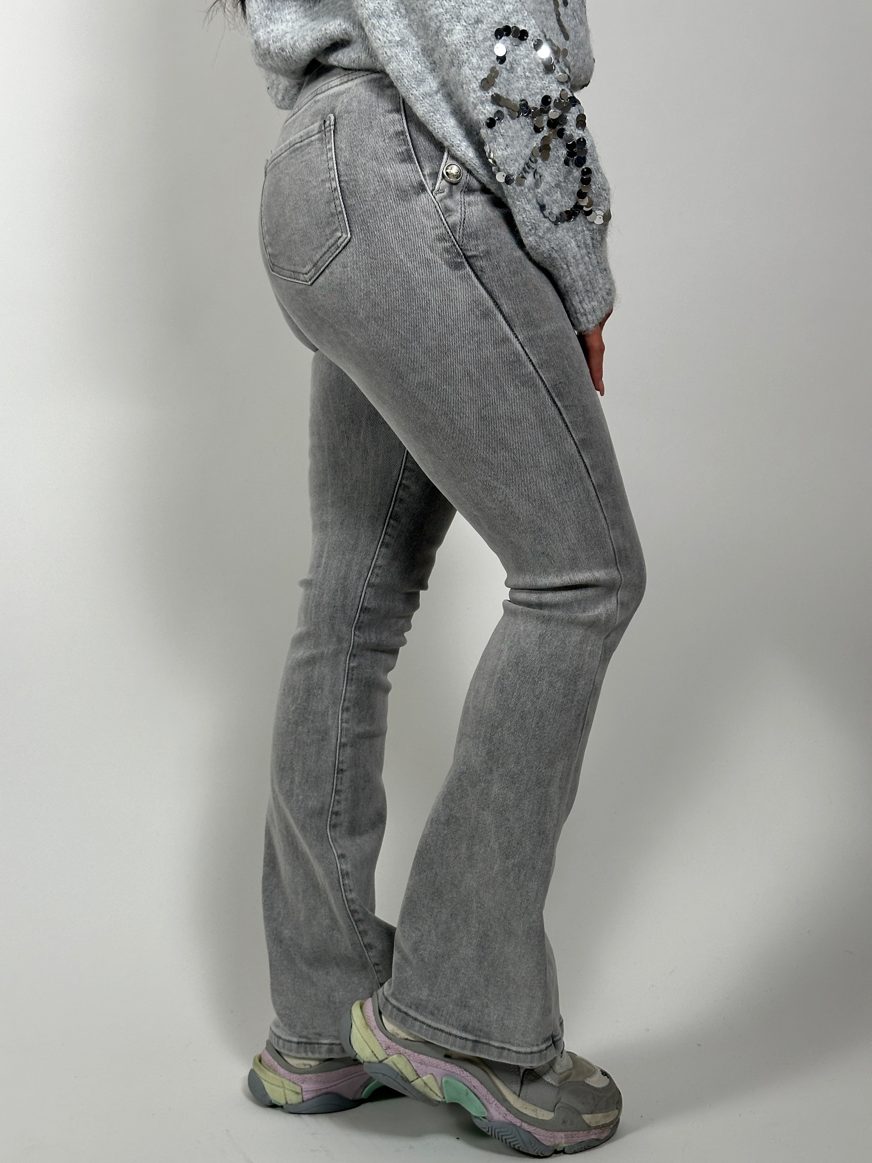 Jeans R Flared 7272-2 L. Grijs