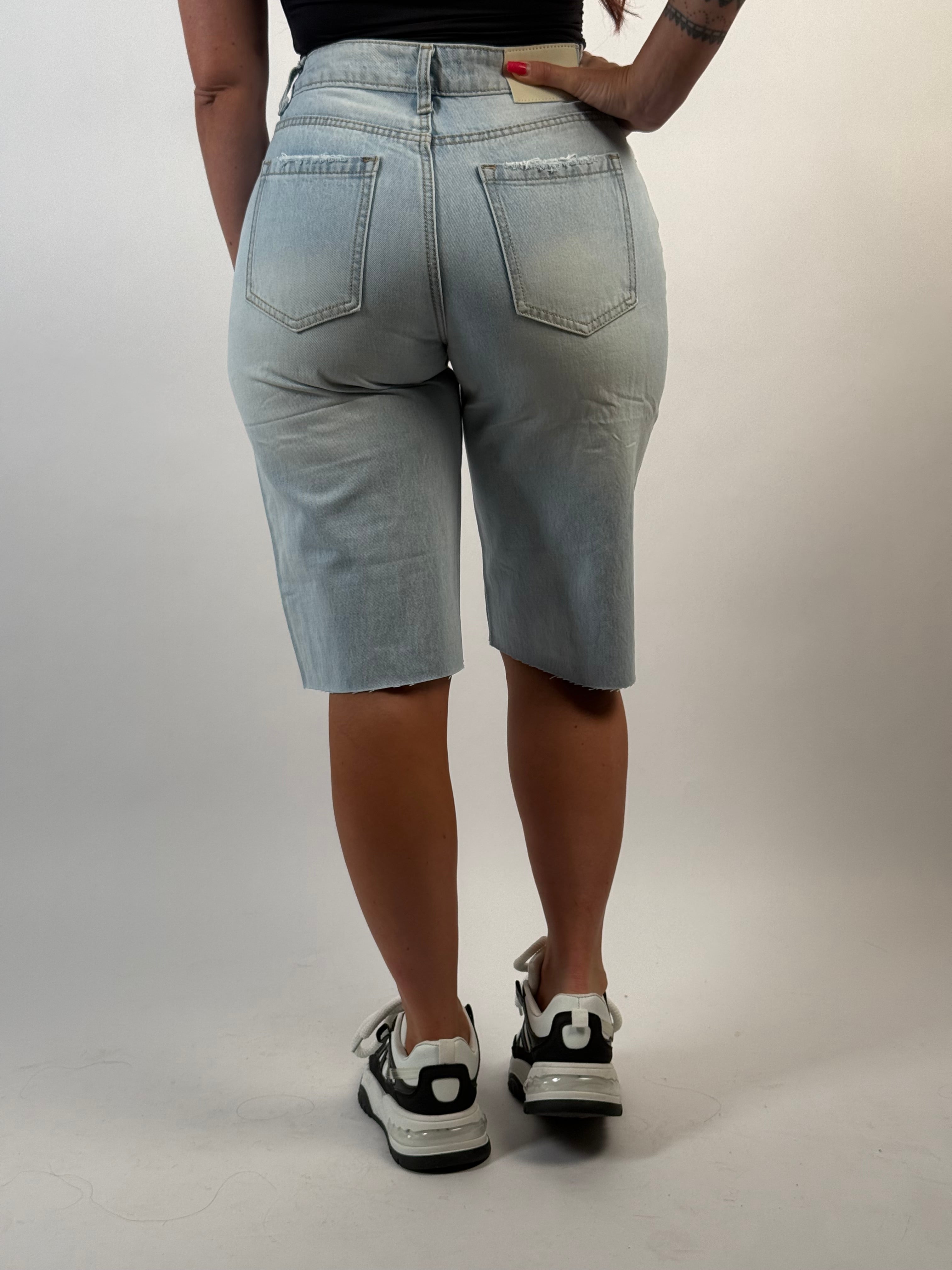 Jeans Short B 3101 Blauw