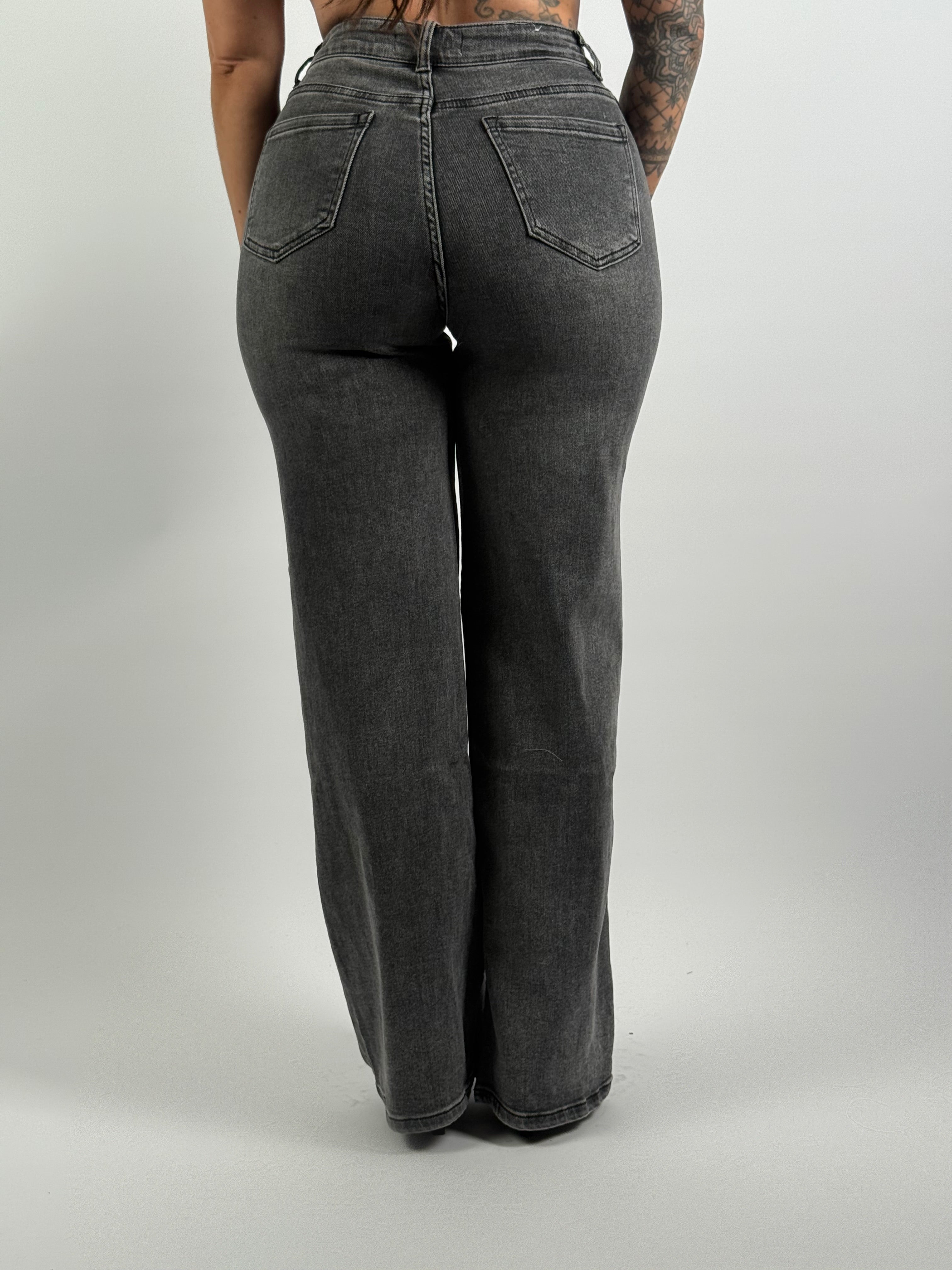 Jeans H 5350-5 Wide Leg Grijs