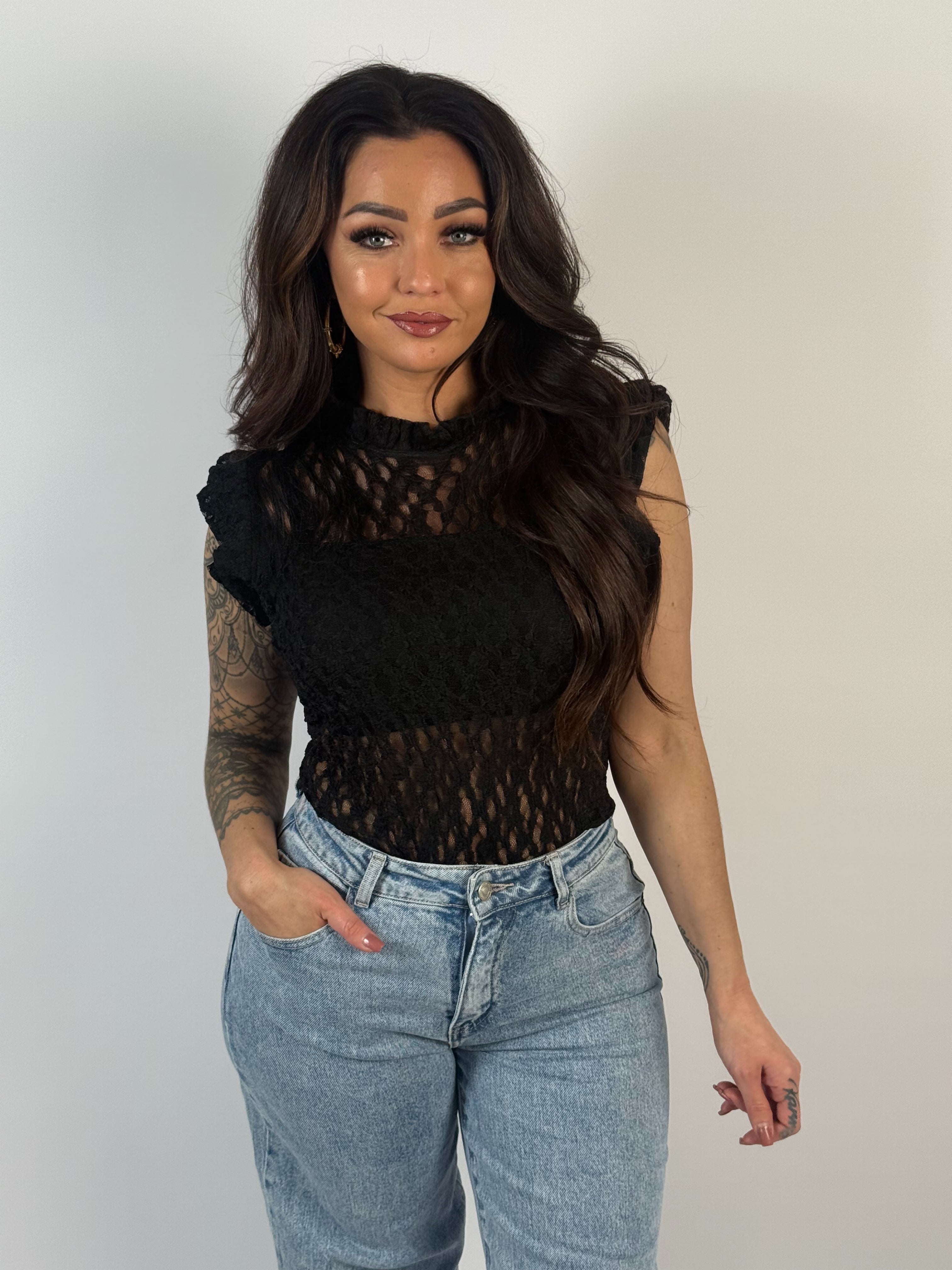 Body Kant Jumé Zwart