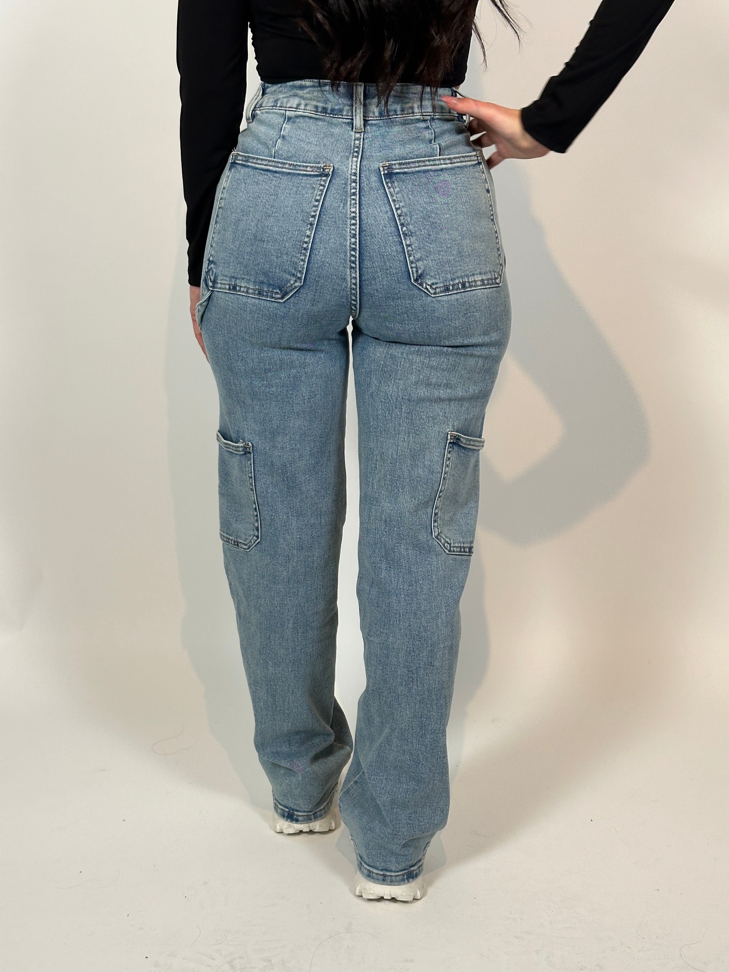 Jeans L 226 Cargo Blauw