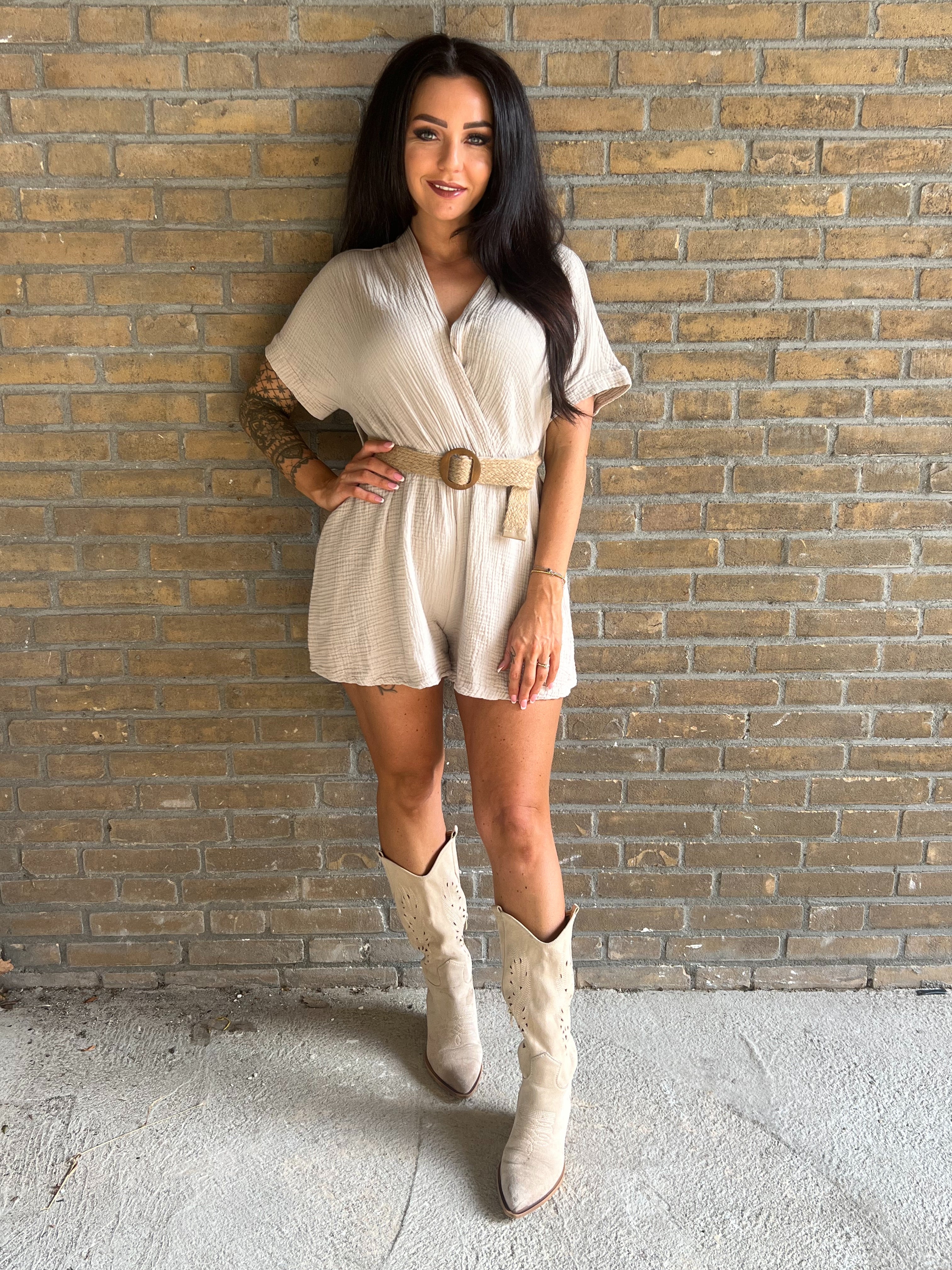 Playsuit Uni Beige