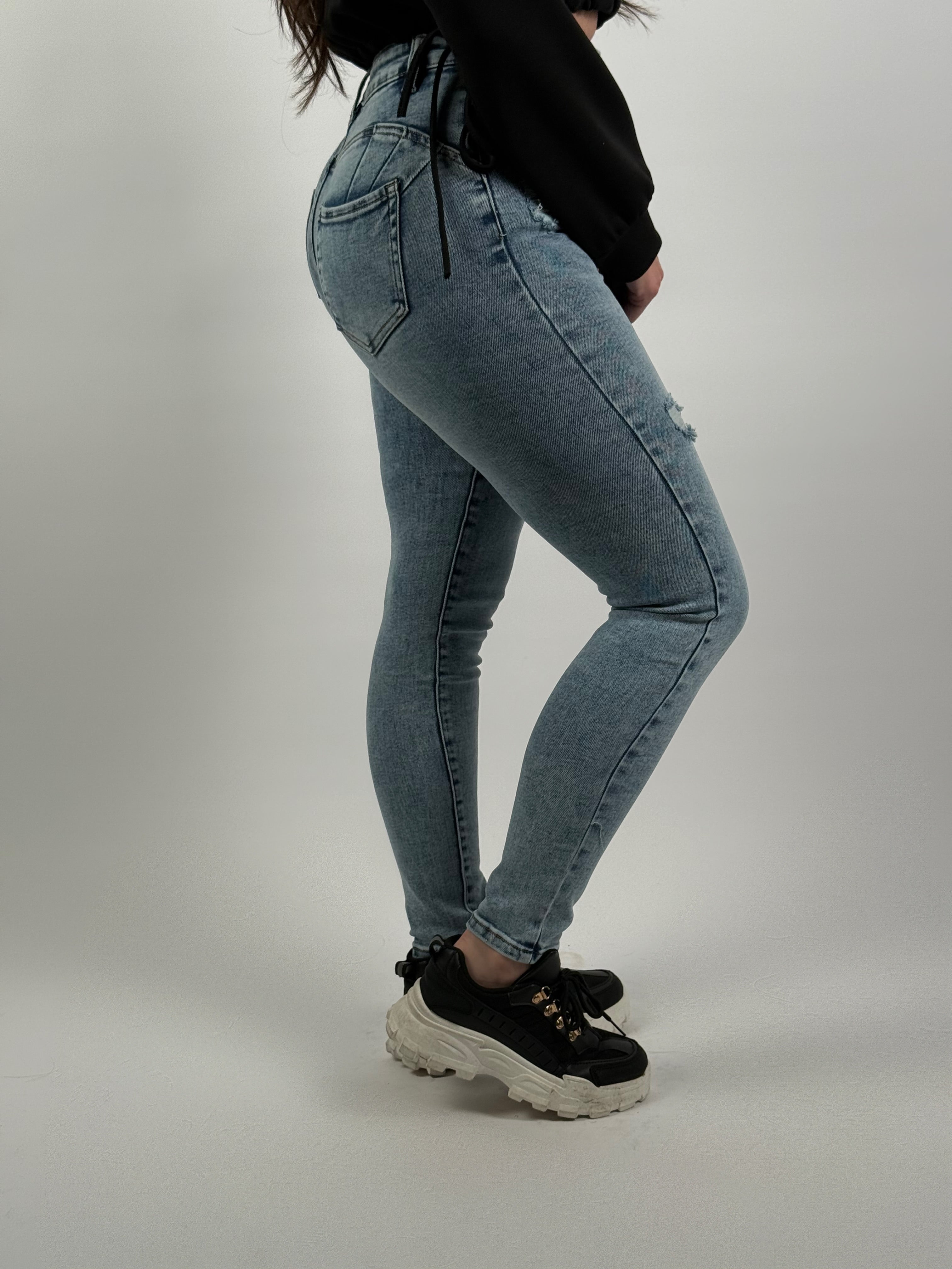 Jeans L 5356-1 Skinny Blauw