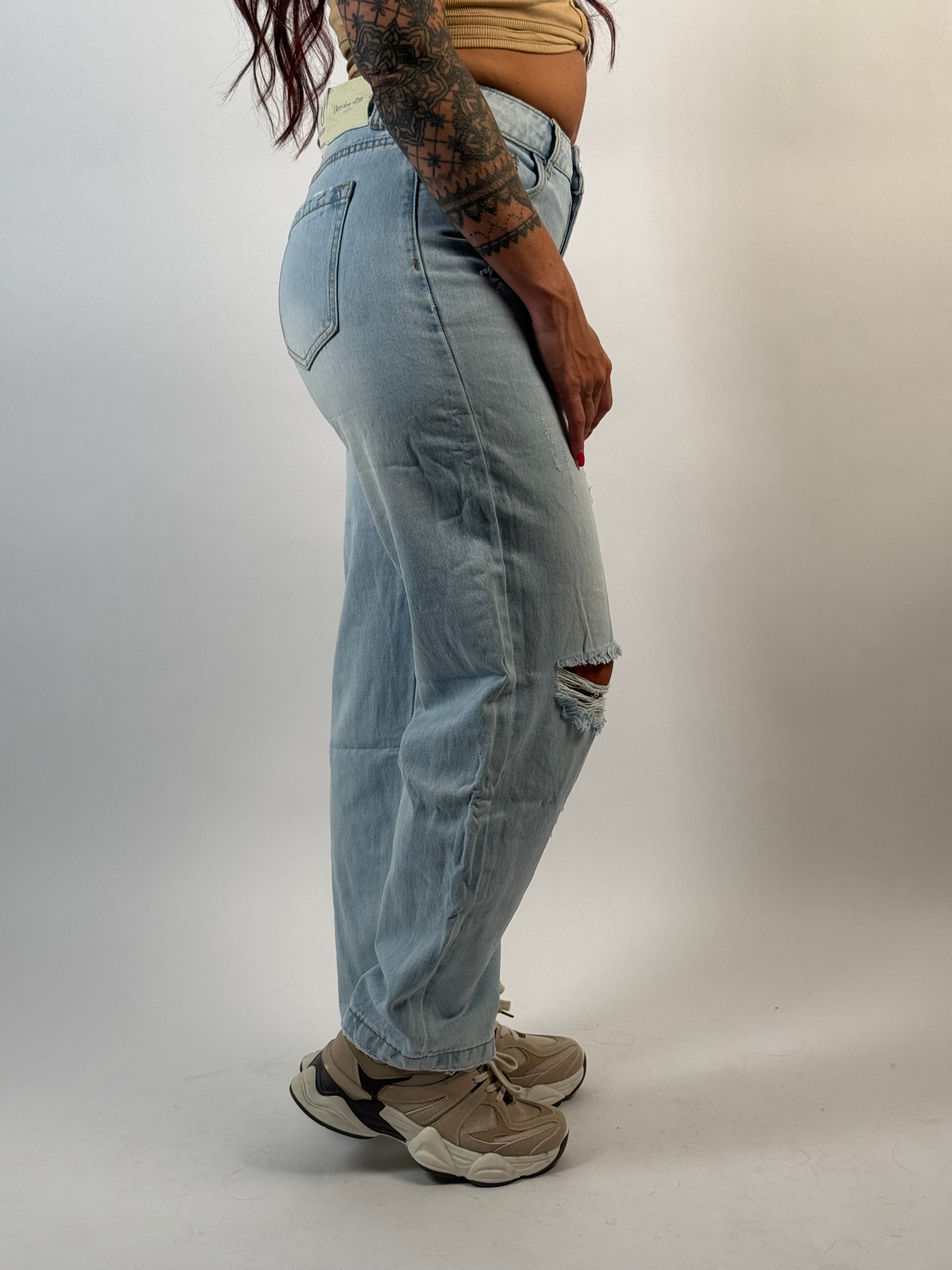 Jeans B 3101 Balloon Blauw