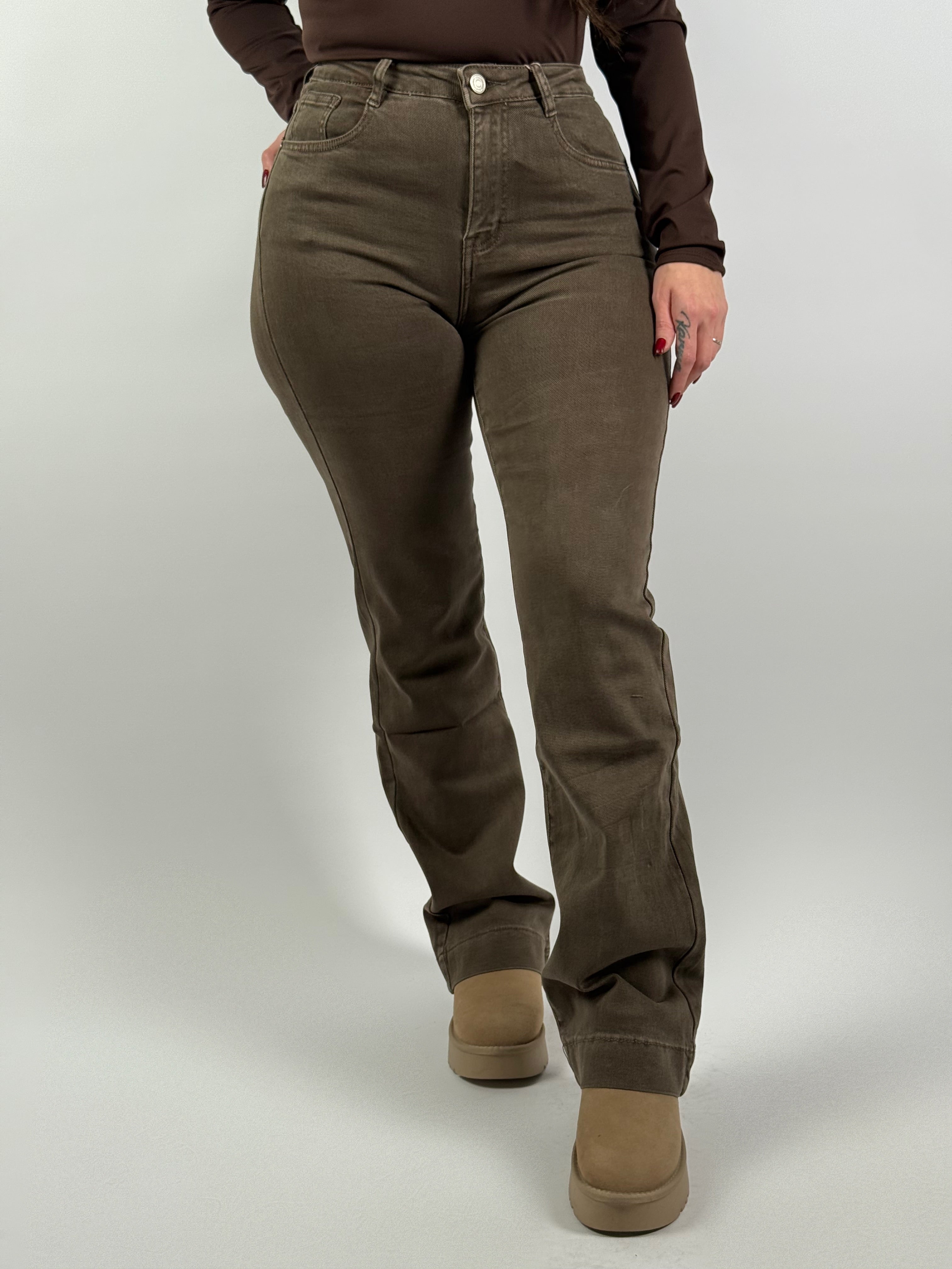 Jeans Y 6511 Wide Leg D. Taupe