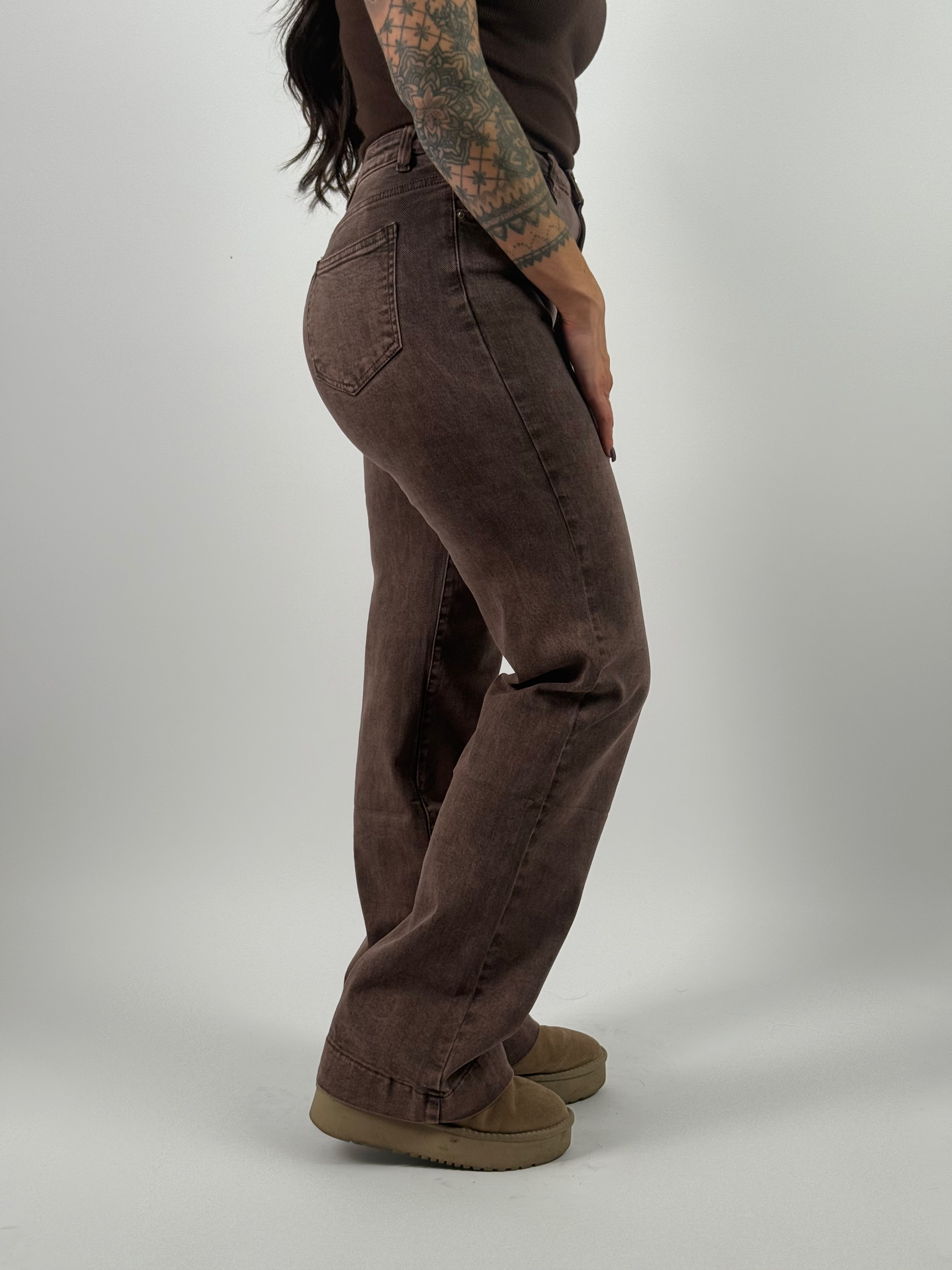 Jeans Y 6511 Wide Leg Bruin