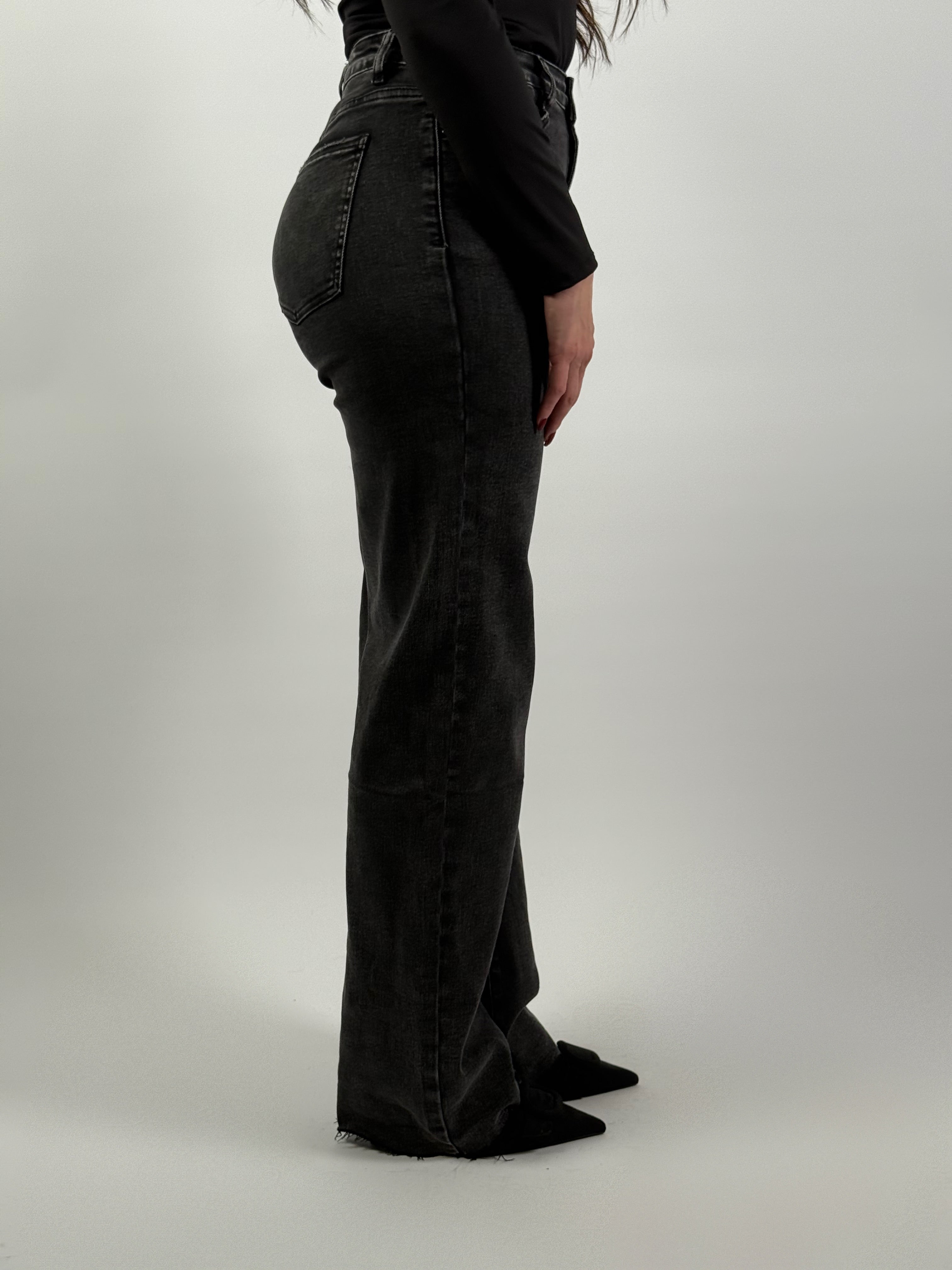 Jeans L 6301-2 Straight D. Grijs