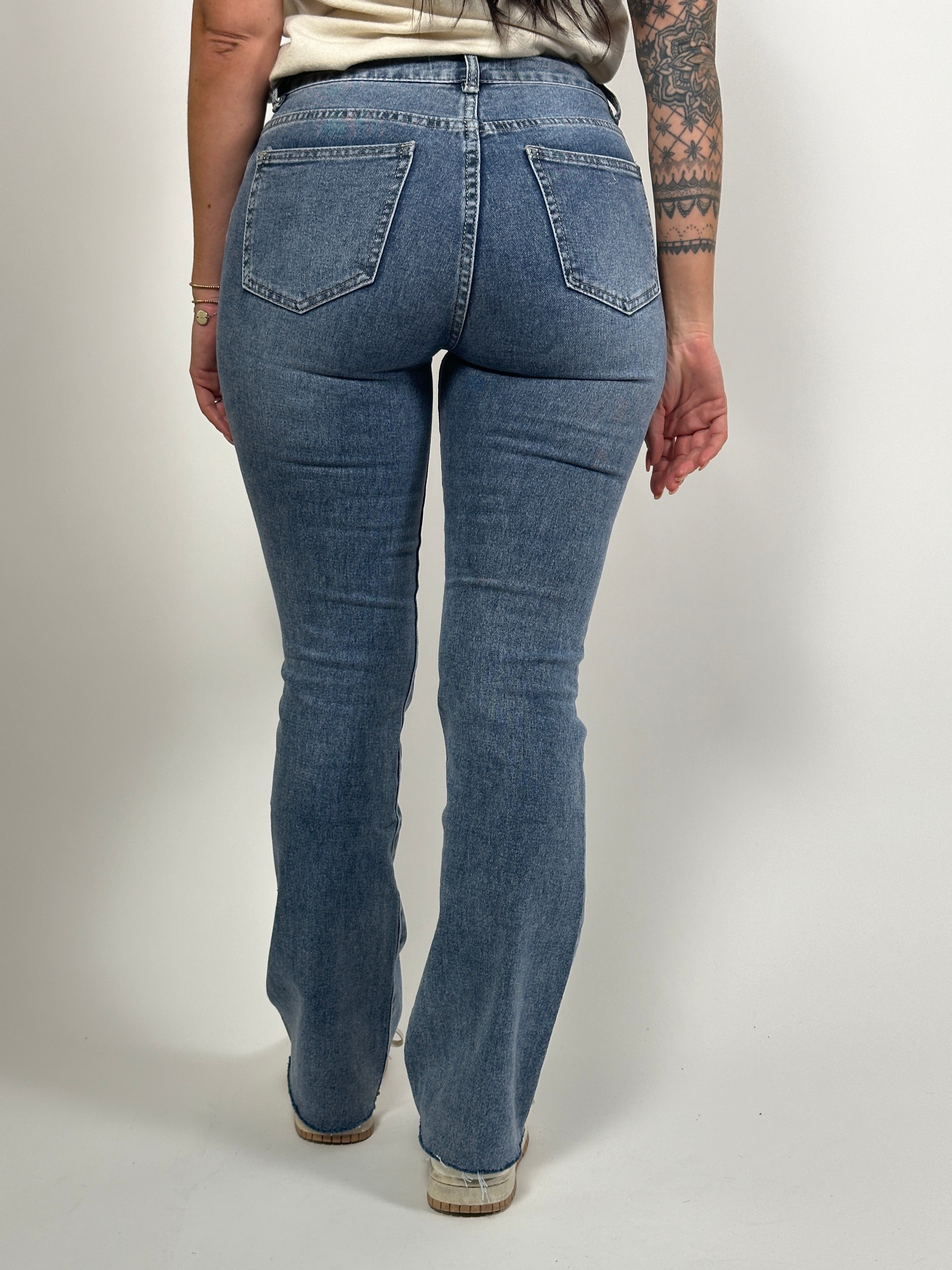 Jeans R 8525-1 Flared Blauw