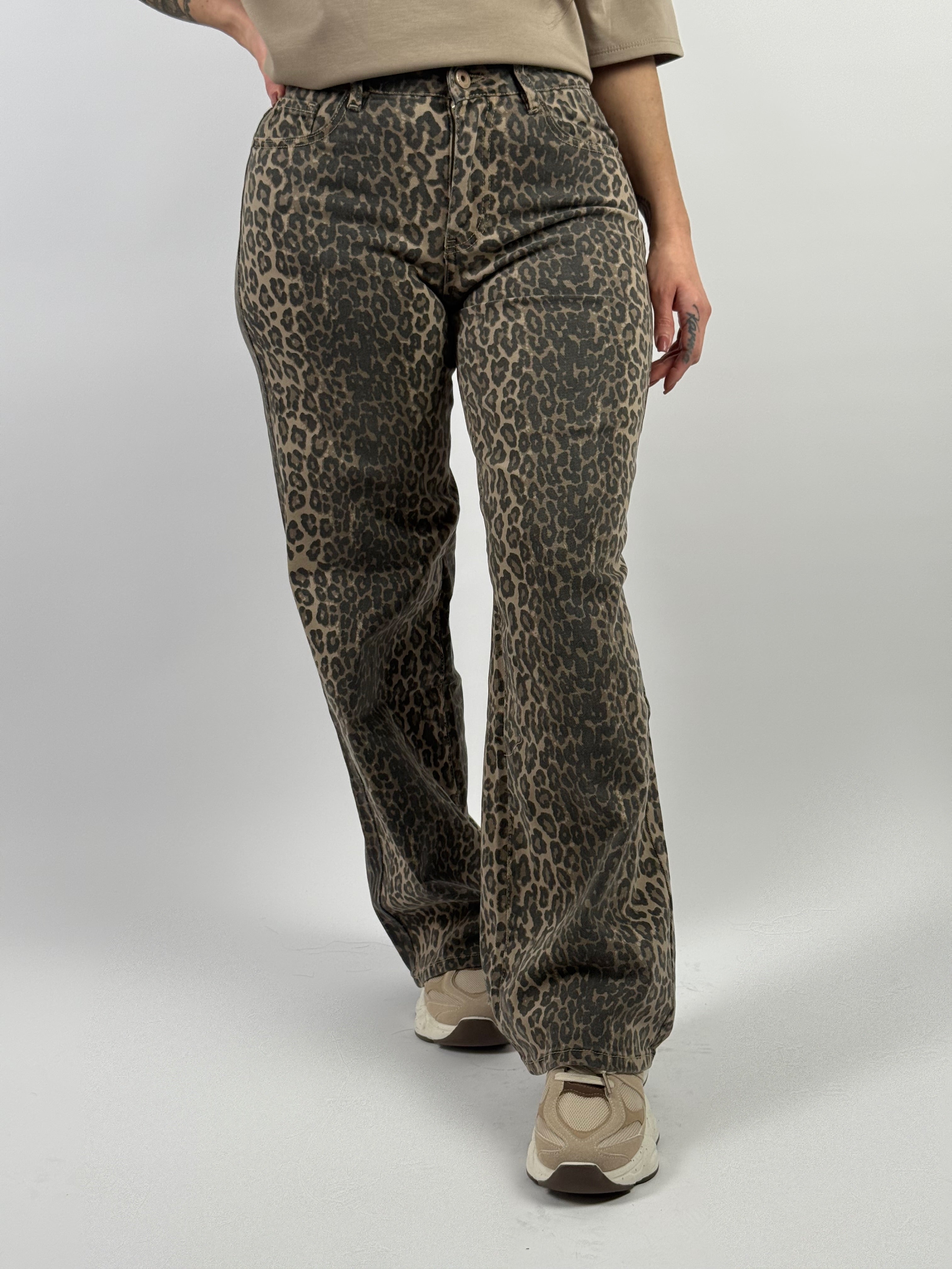 Jeans L 6265 Wide Leg Leo Beige