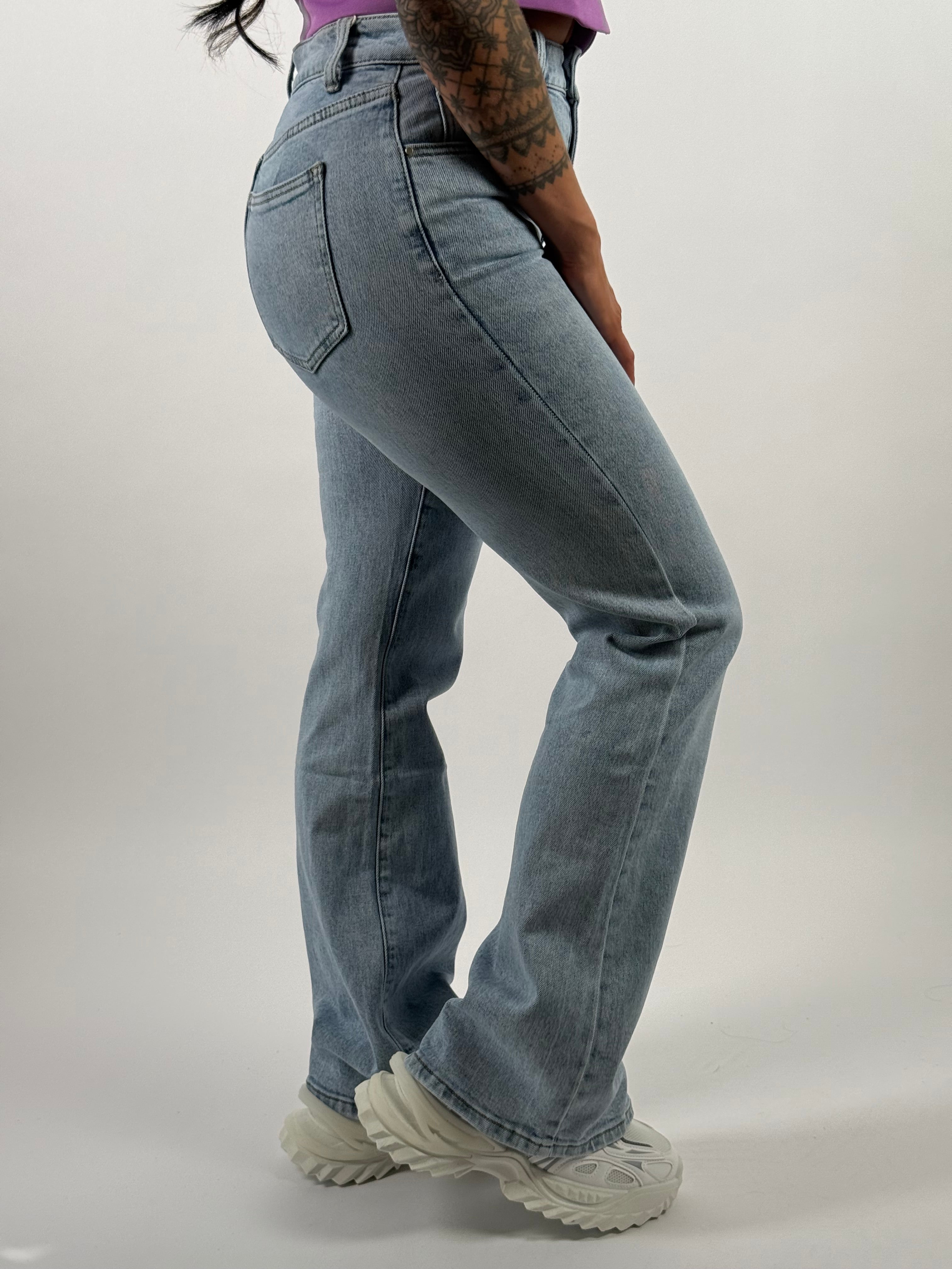 Jeans R 7327 Flared Blauw