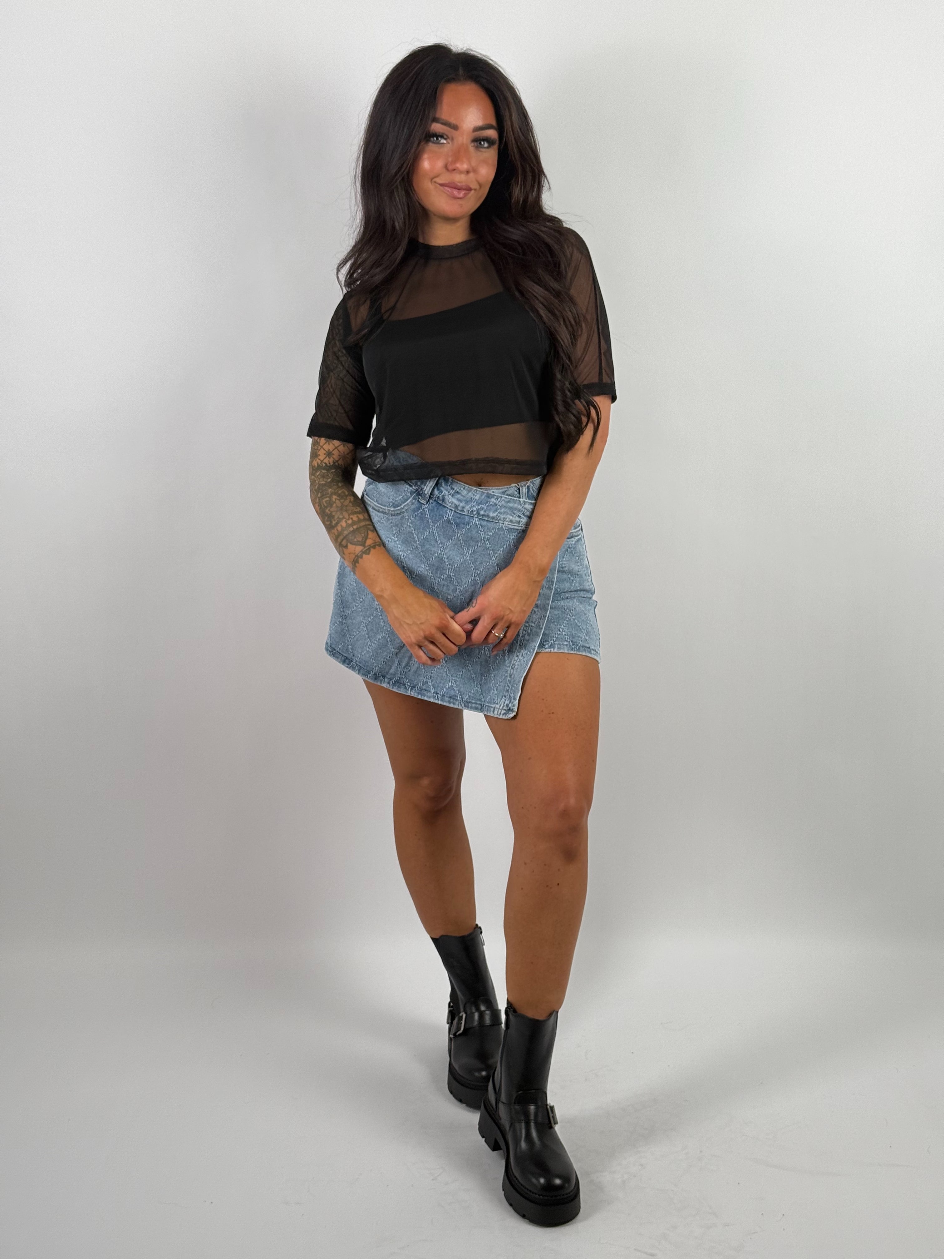 Top Mesh Nova Zwart