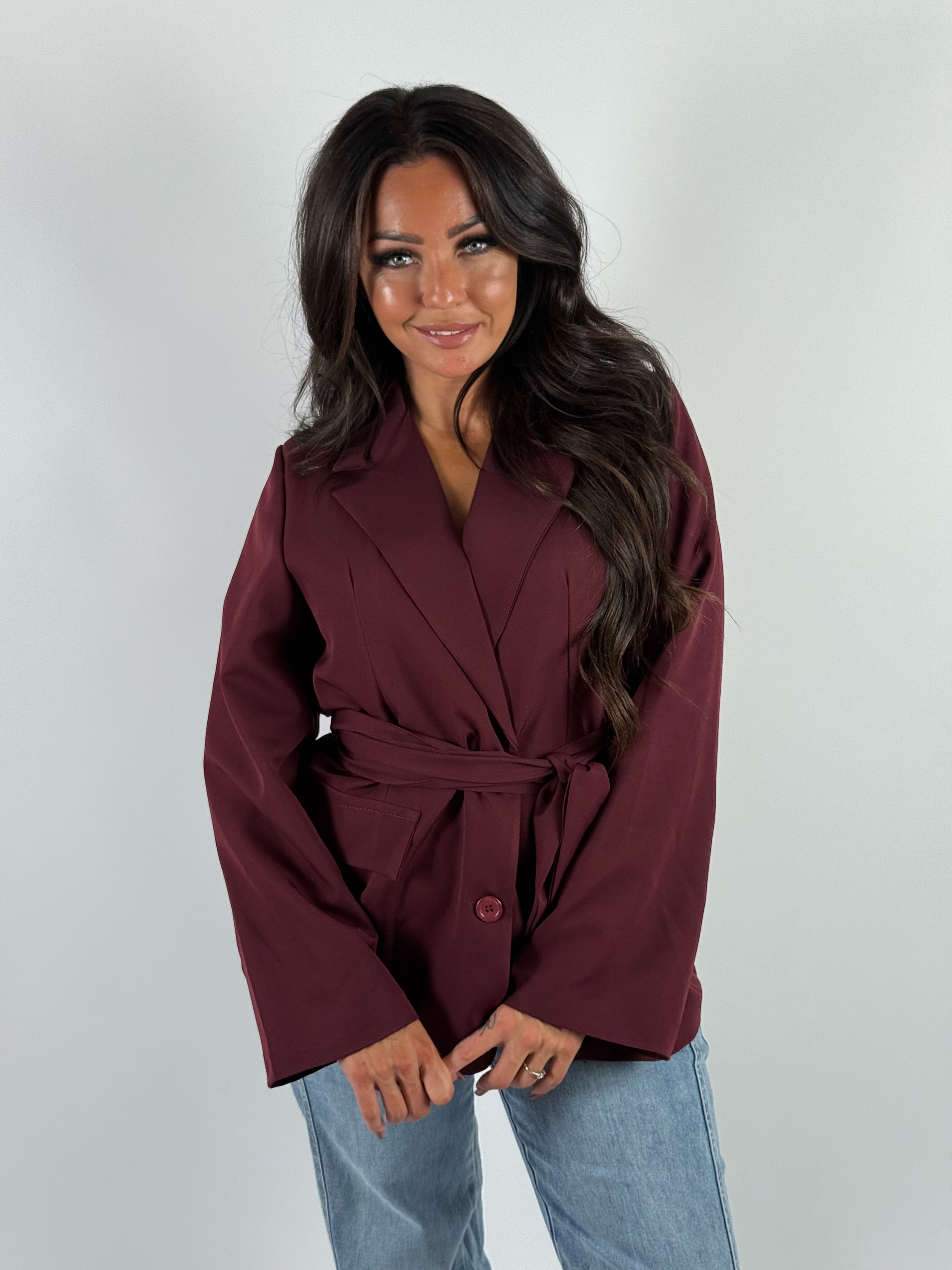 Blazer Strik 014 Bordeaux